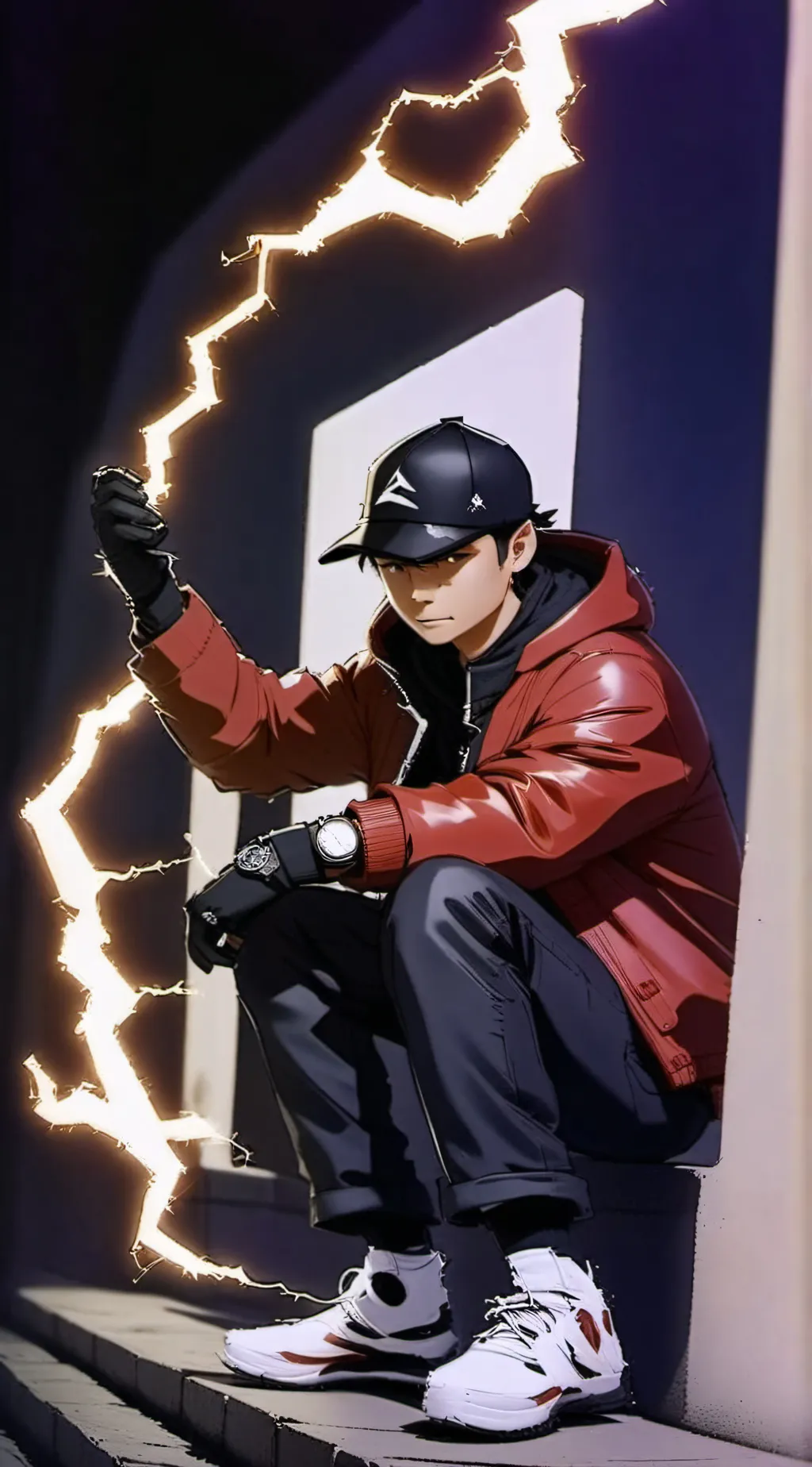 ai character: Boboiboy Hali background