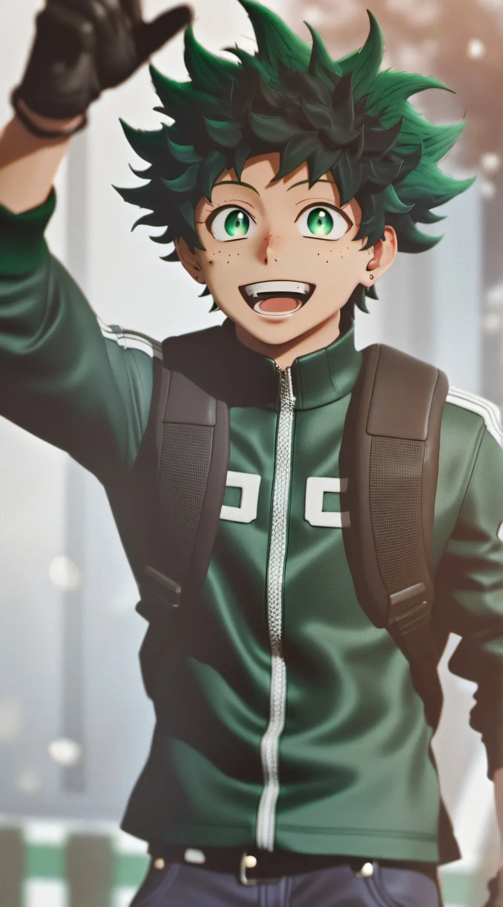 ai character: Deku vs bakugo  background