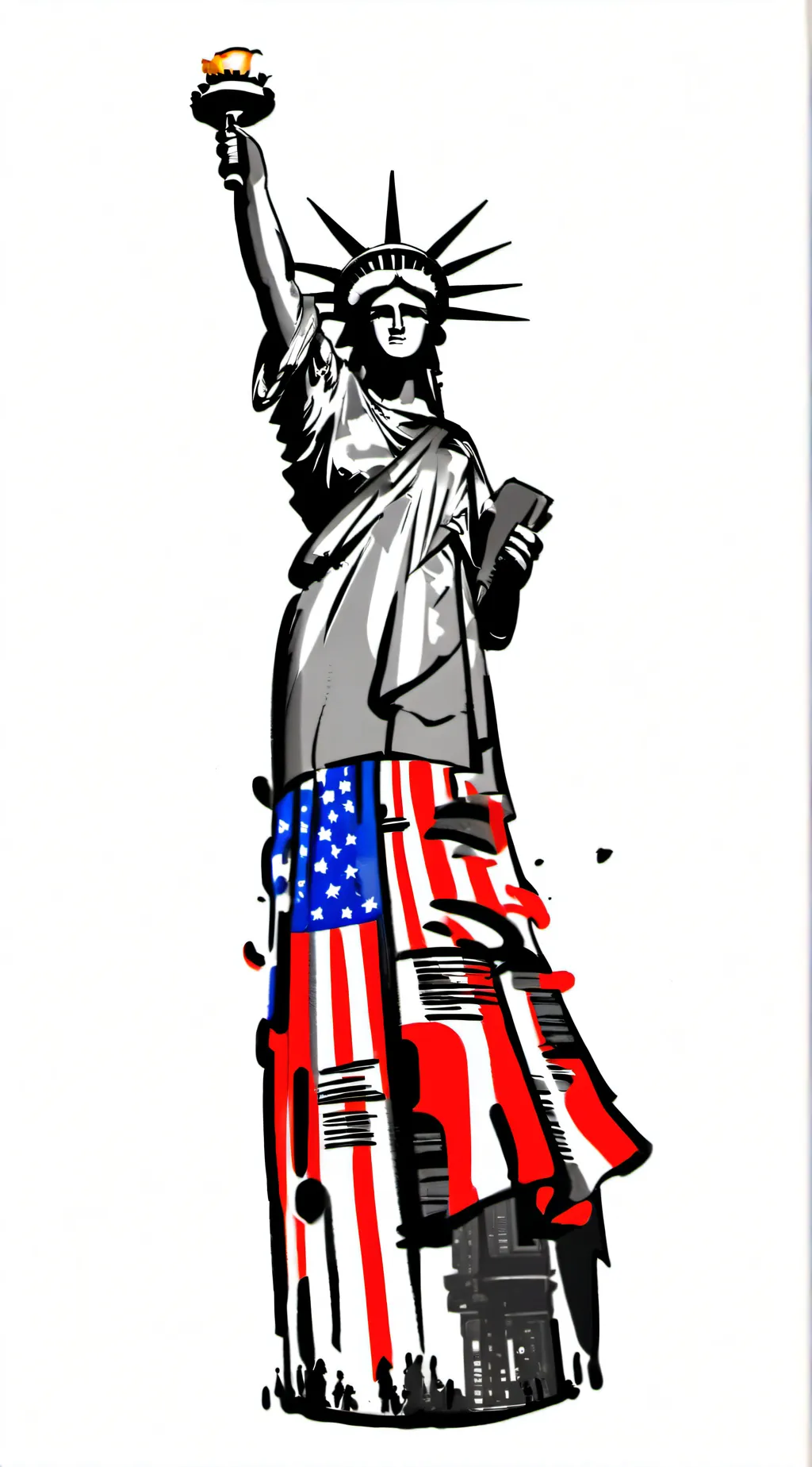 ai character: THE UNITED STATES background