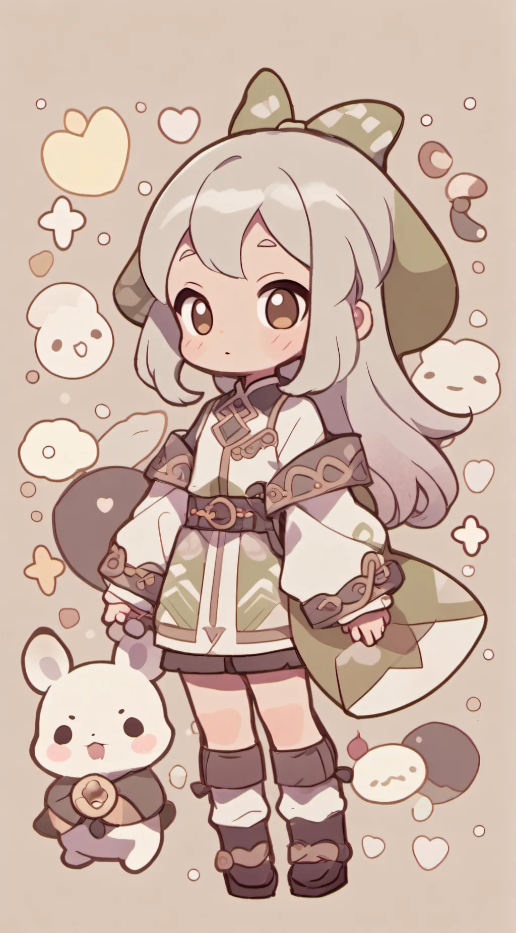 ai character: (^o^) background