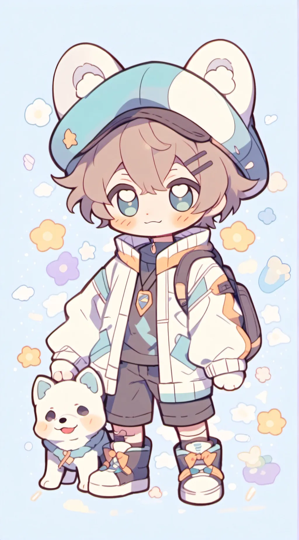 ai character: Flirty dogday background