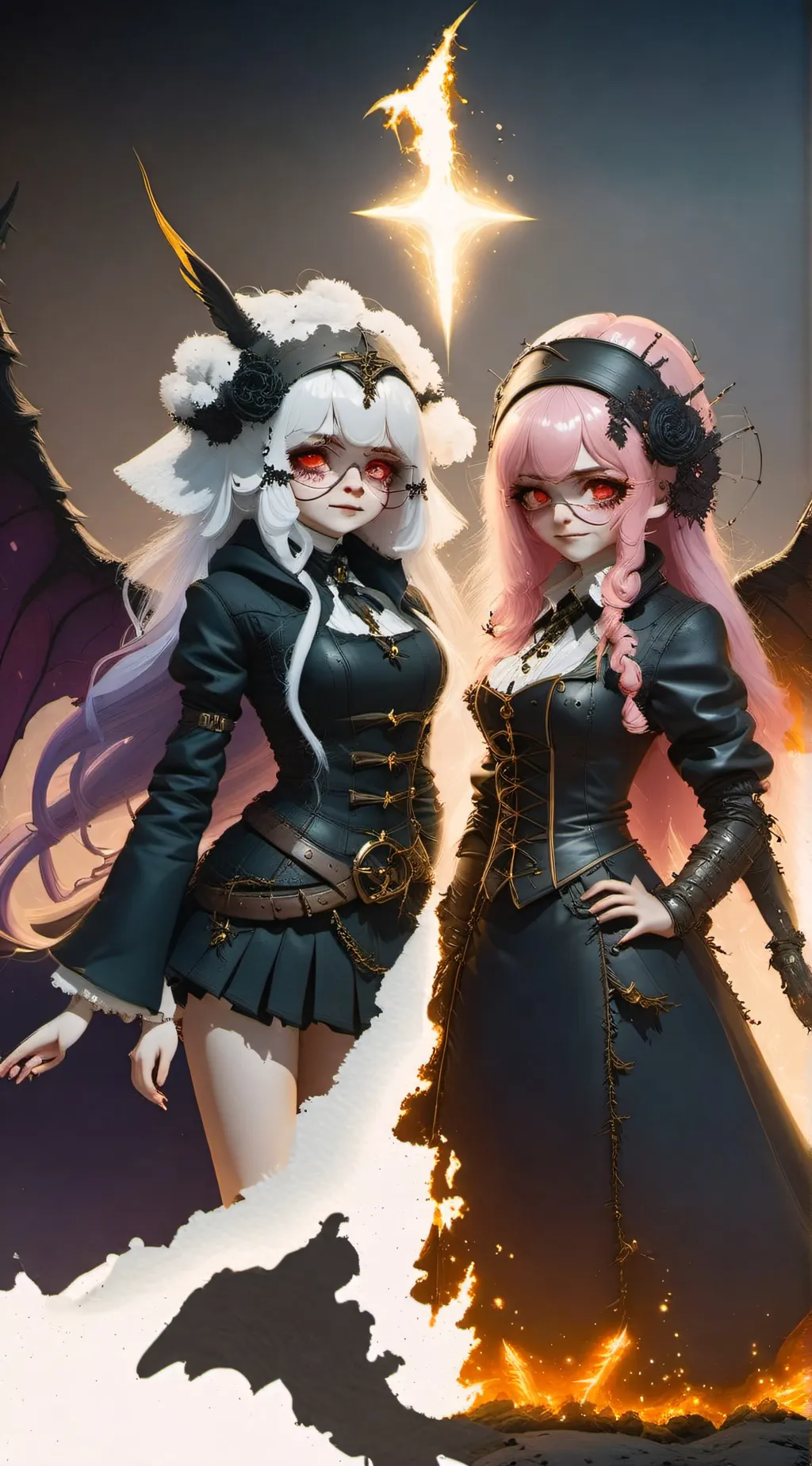 ai character: Hinata & Arianne  background