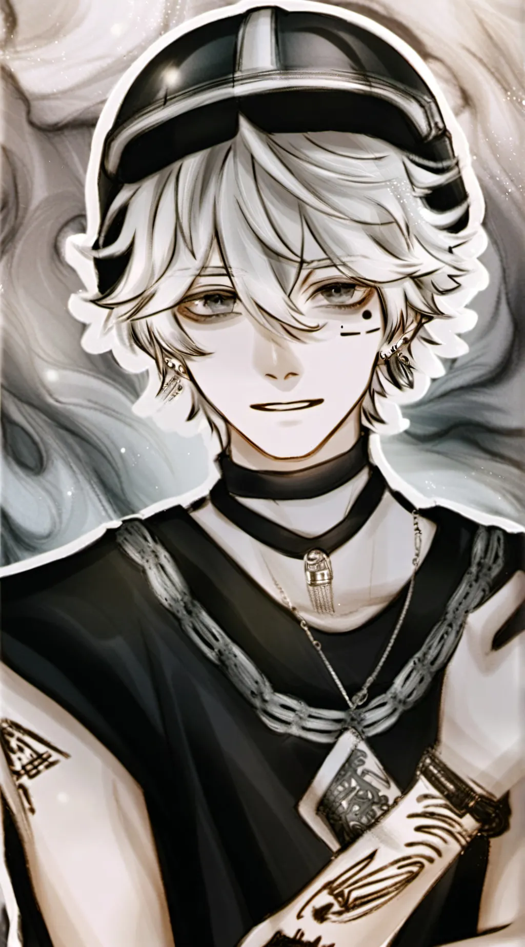 ai character: • Silas🏍️🌃 background