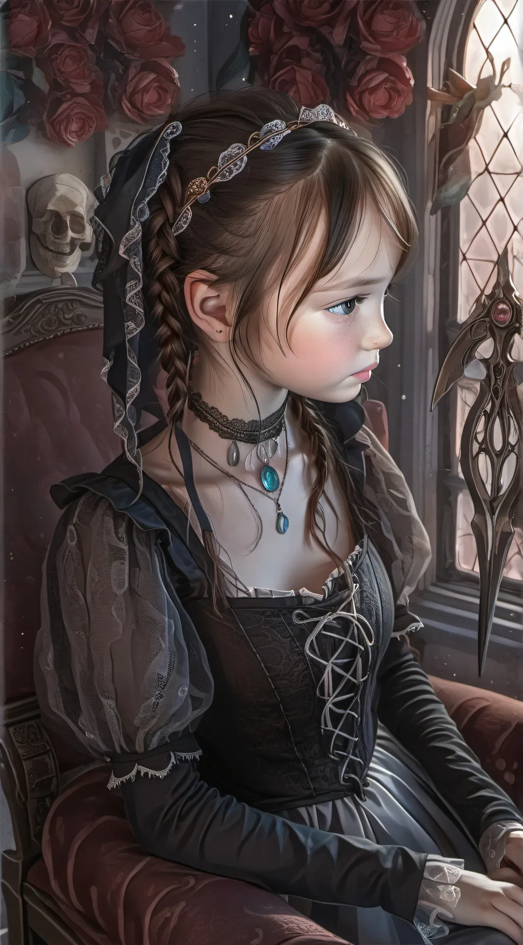 ai character:  made background