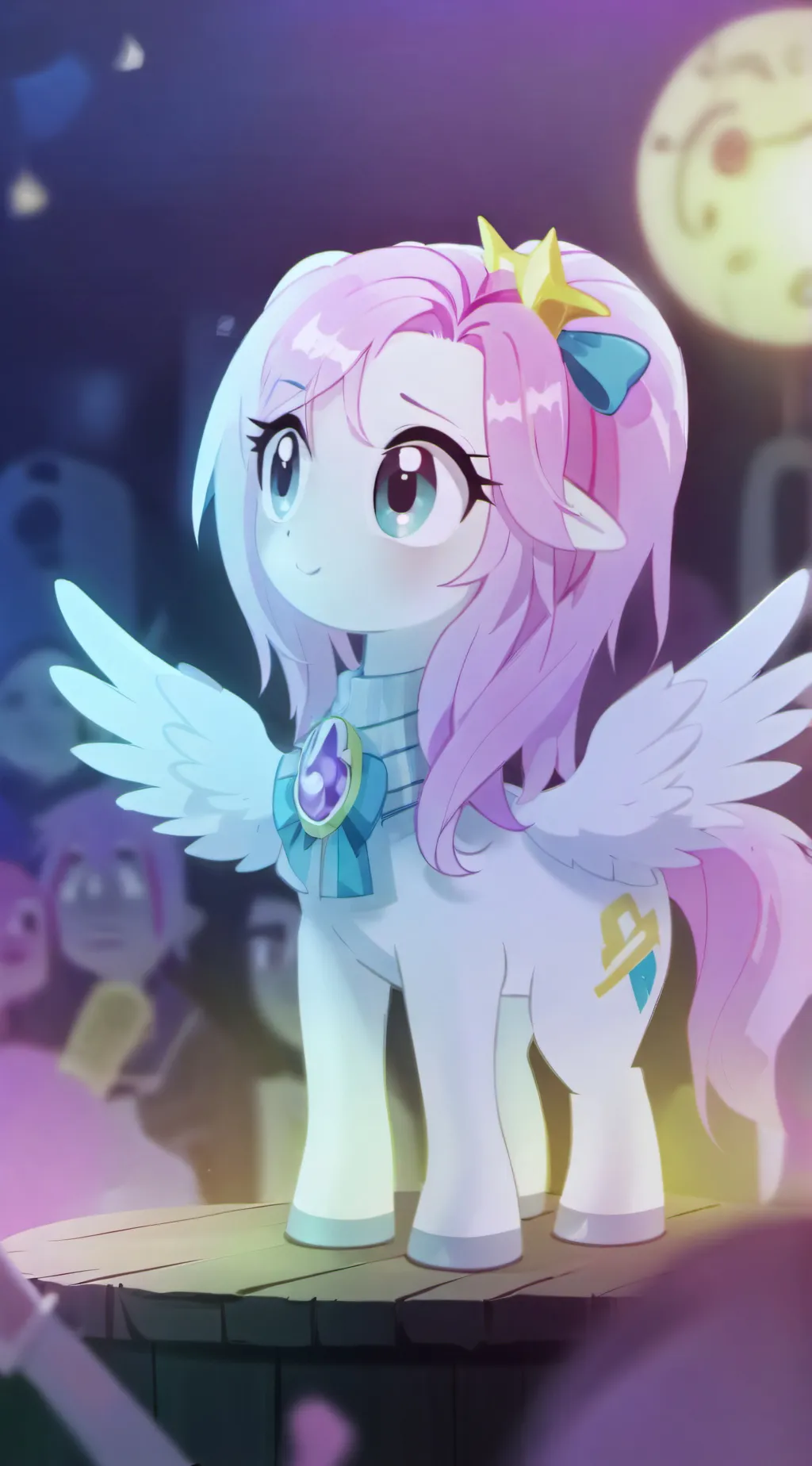 ai character: fluttershy  background