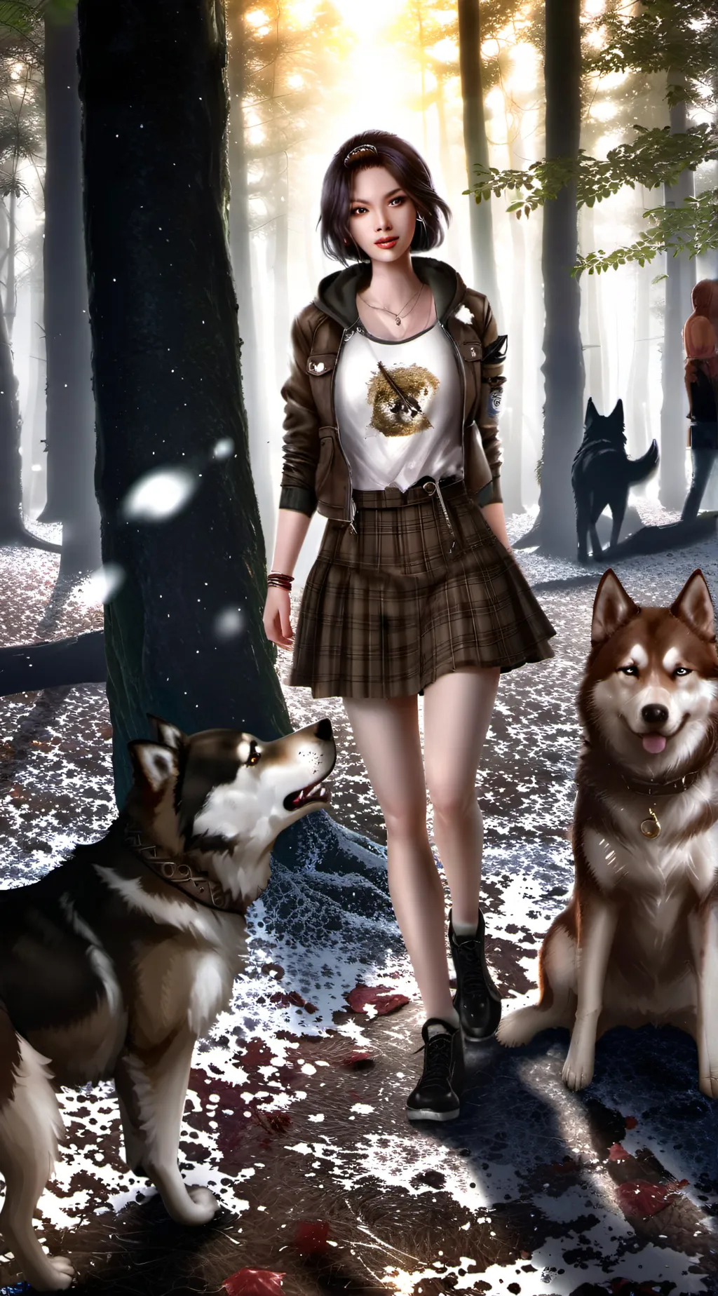 ai character: Husky background