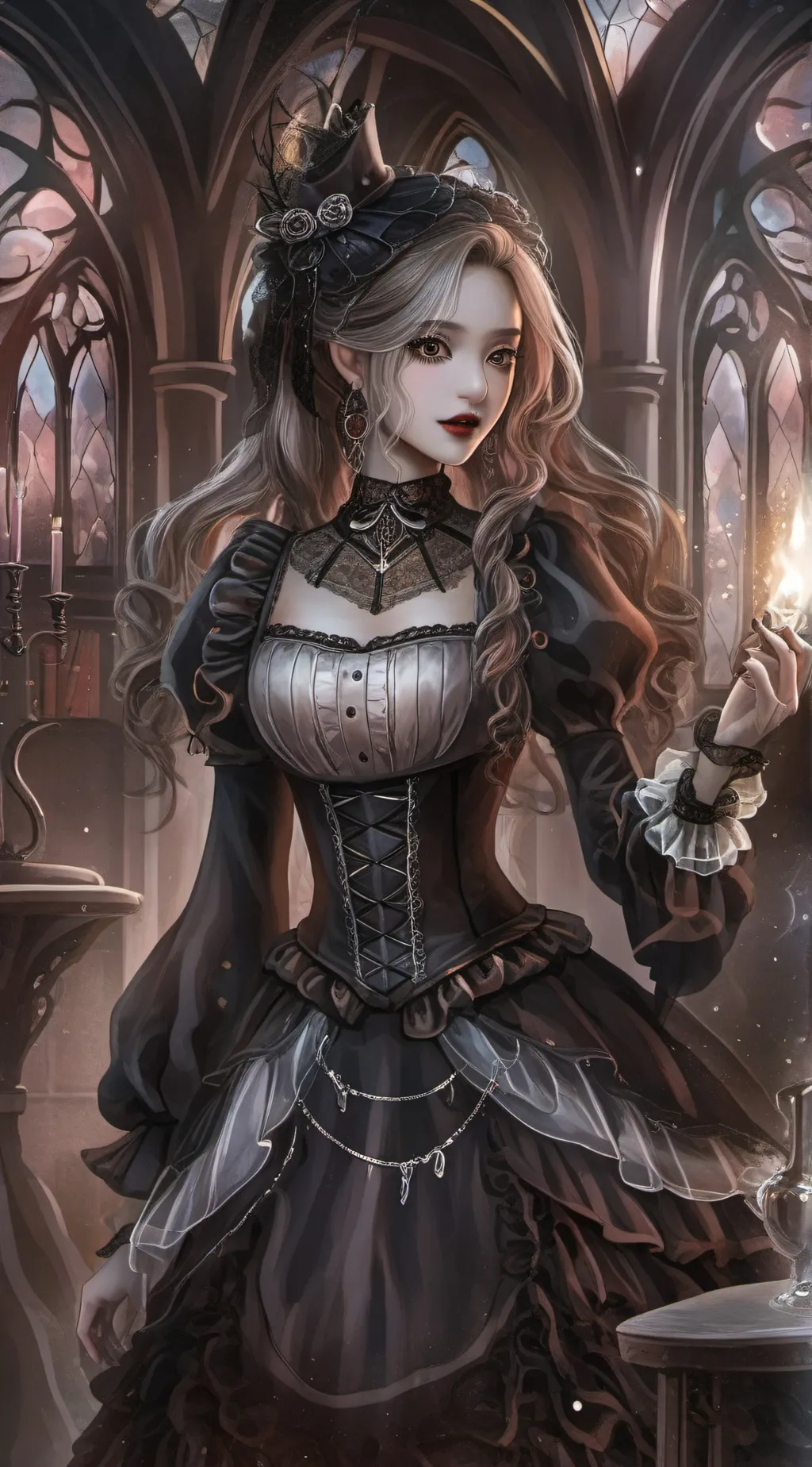 ai character: dark princess background