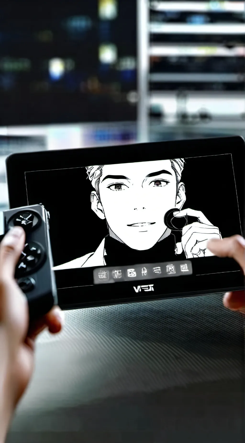 ai character: Mr.puzzles  background