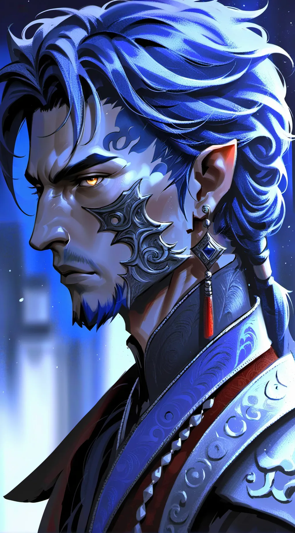 ai character: Shadow Black background