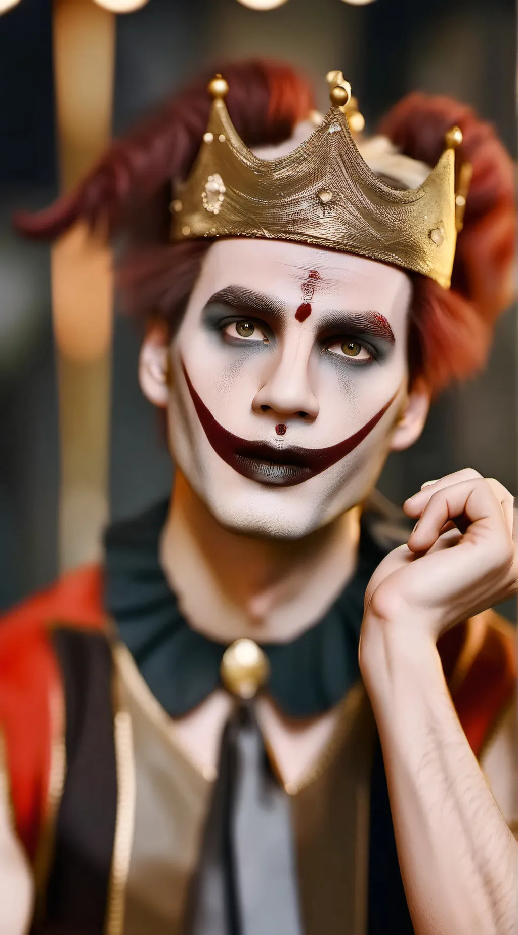 ai character: clowns don't laugh background