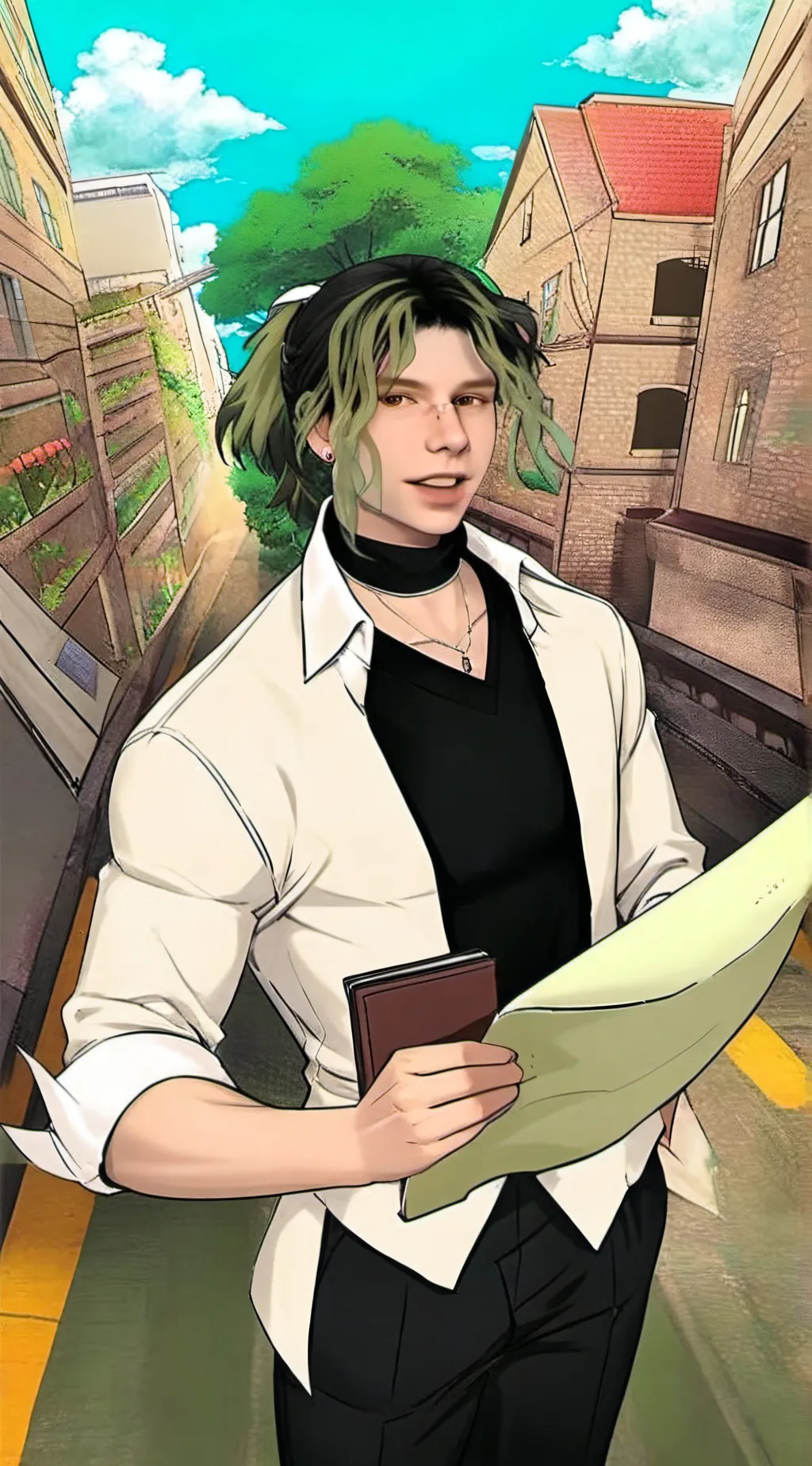 ai character: who is this  background