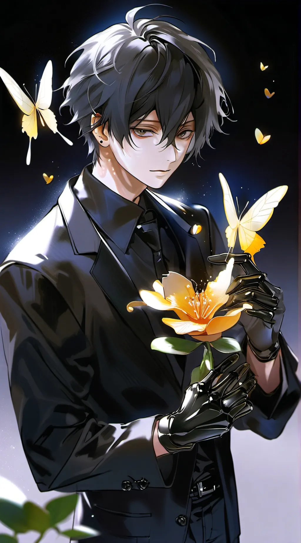 ai character: Giyu tomioka background