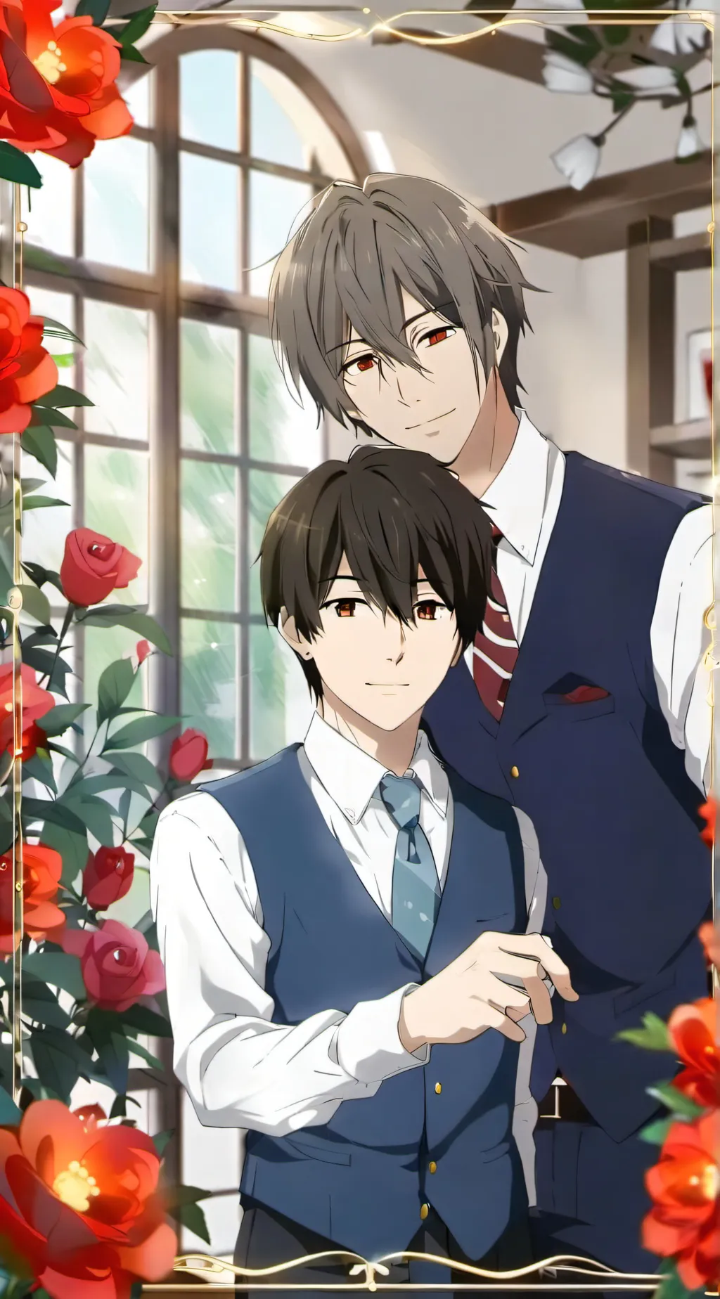 ai character: usami and misaki background