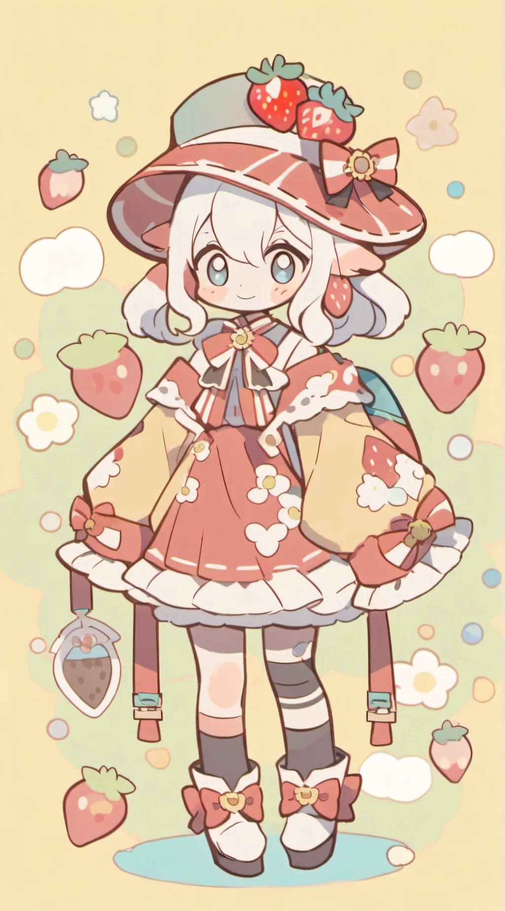 ai character: pear background