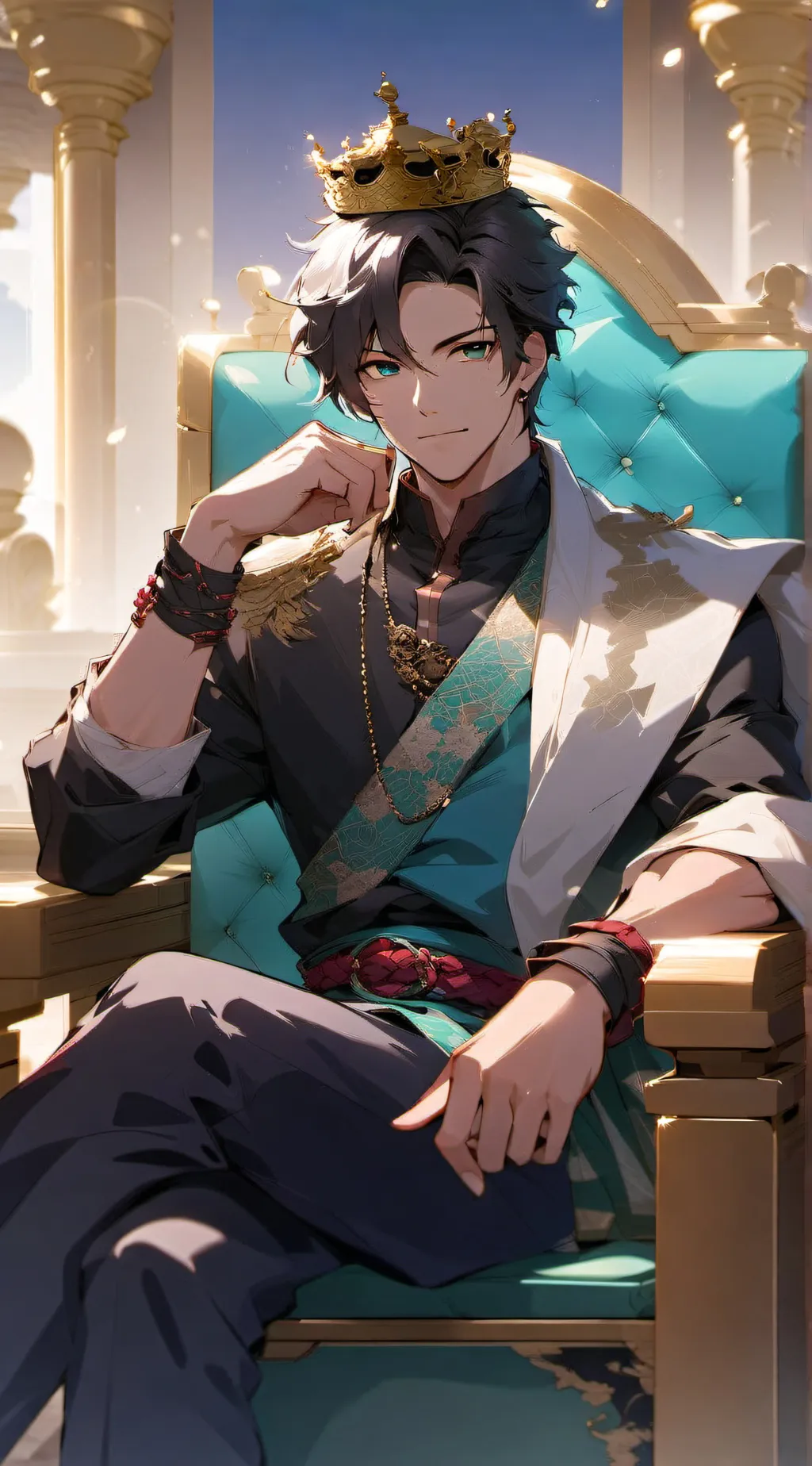 ai character: King Steve ♂️ background