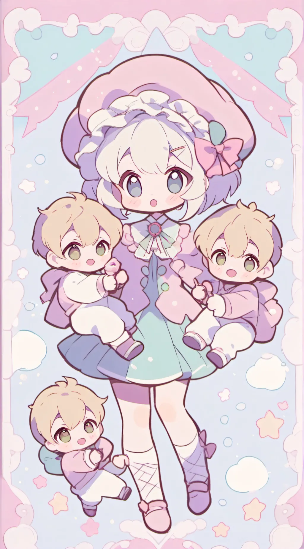 ai character: Quadruplets background