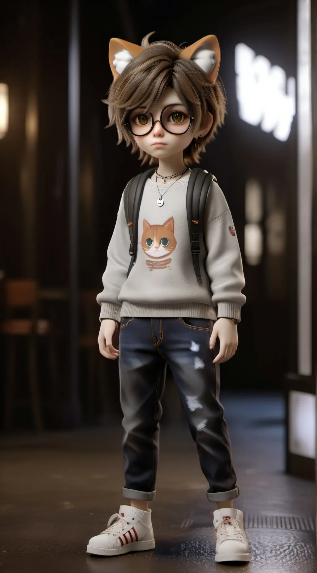 ai character: Depri kid😣😔😫 background