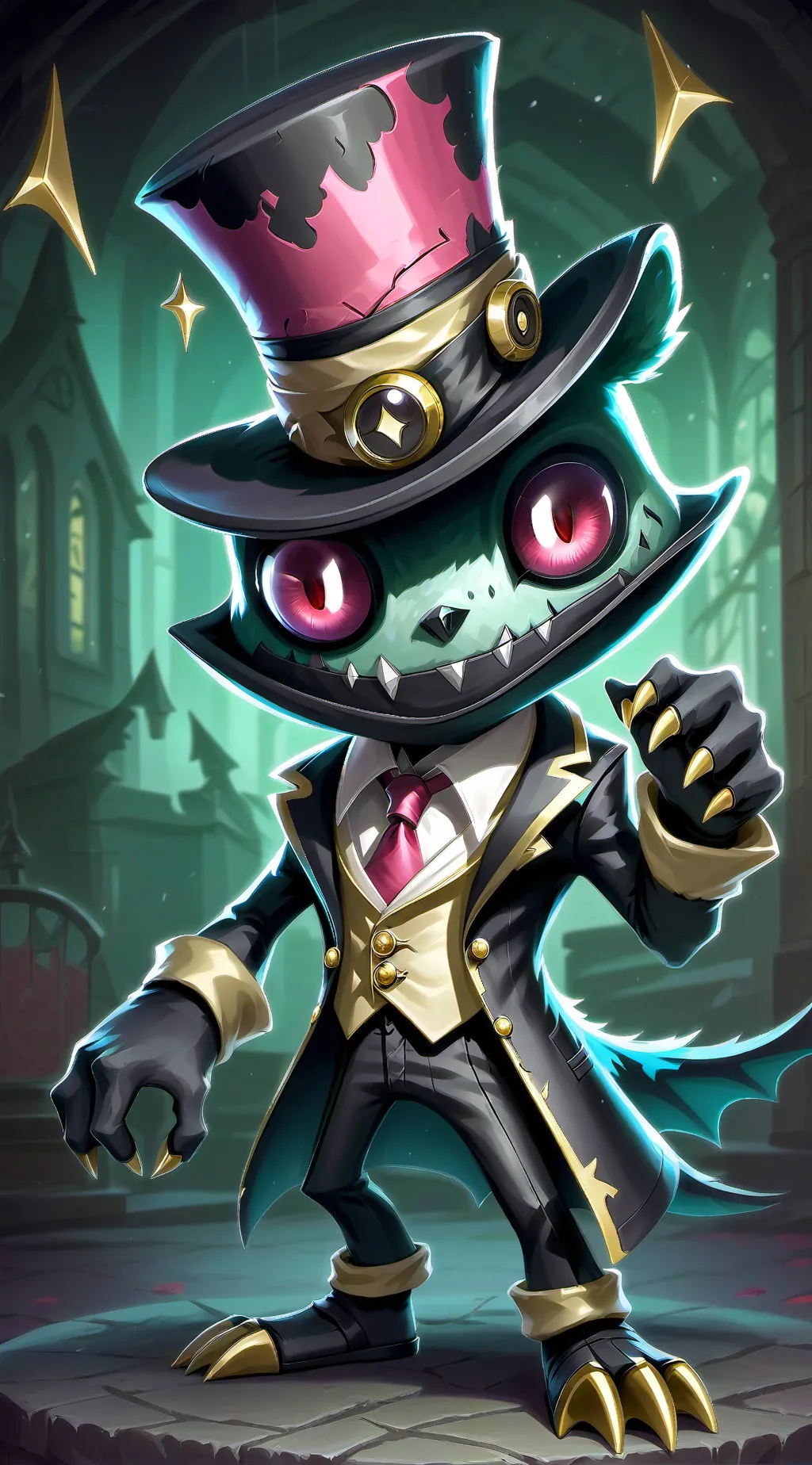 ai character: Cherri snake background