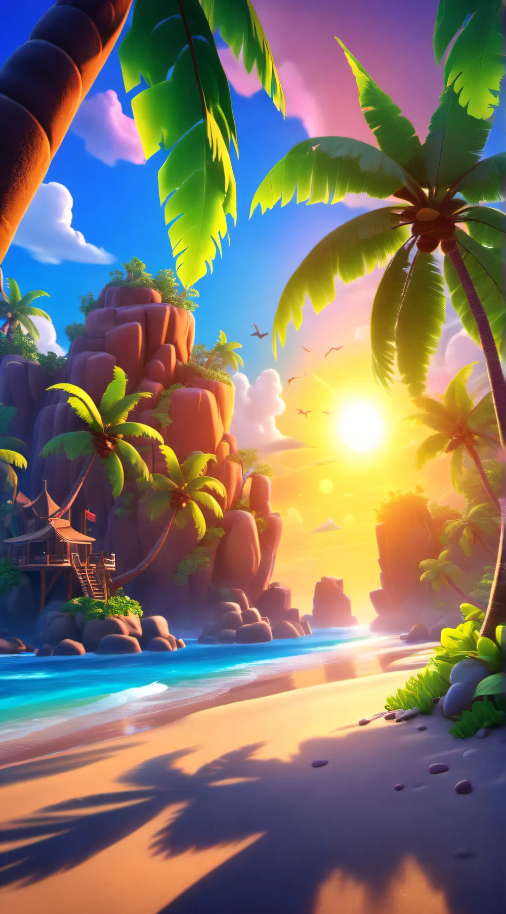 ai character: HP Island background