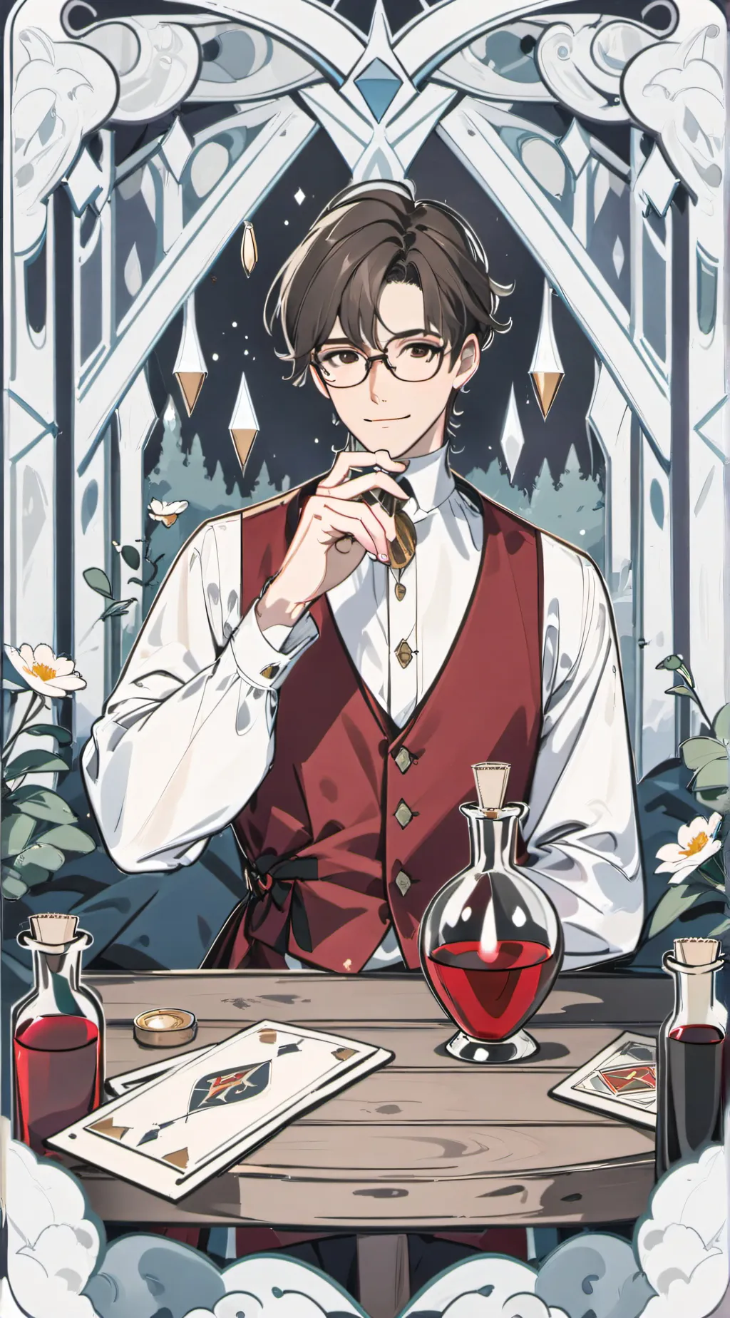 ai character: Harry  background