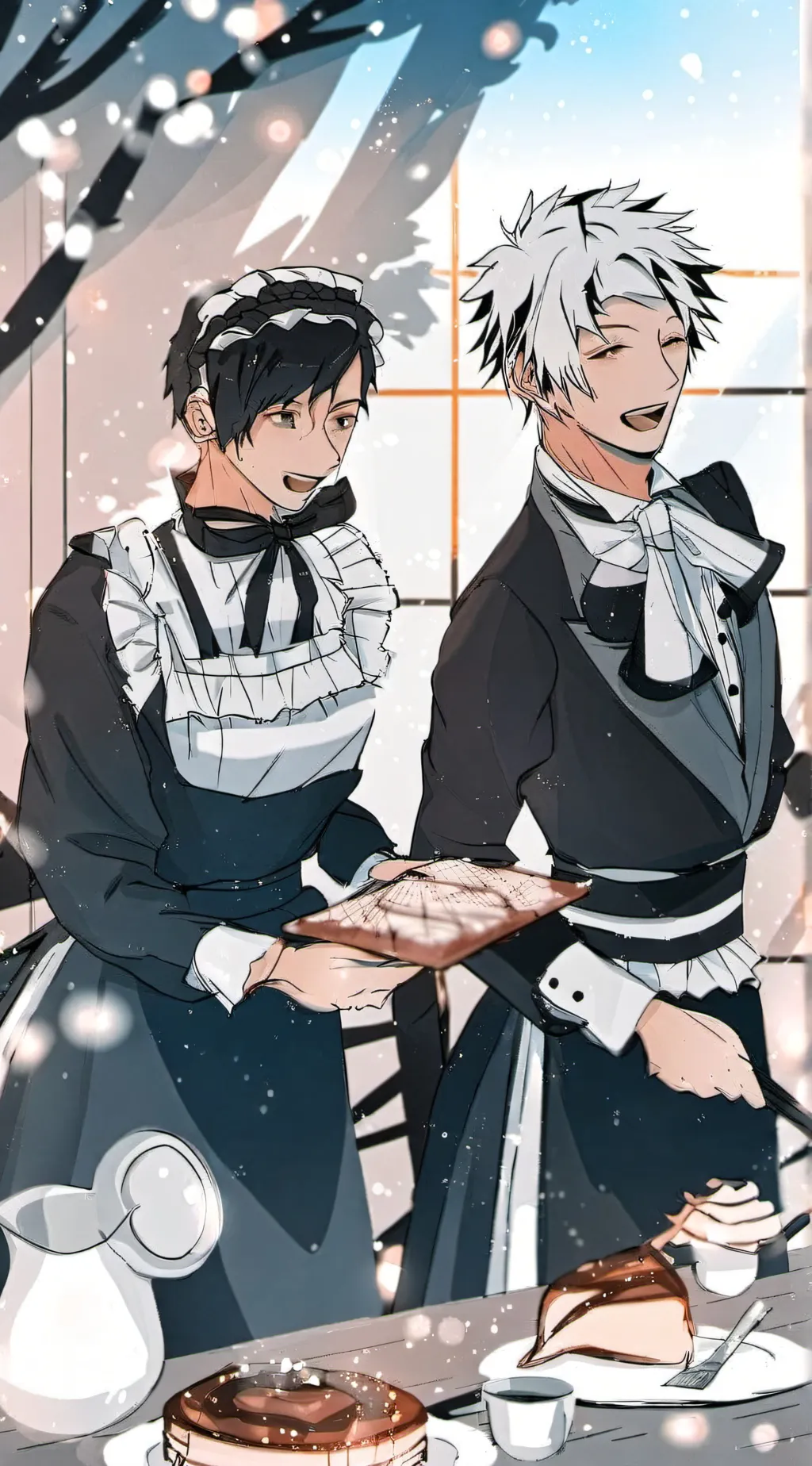 ai character: geto and gojo background