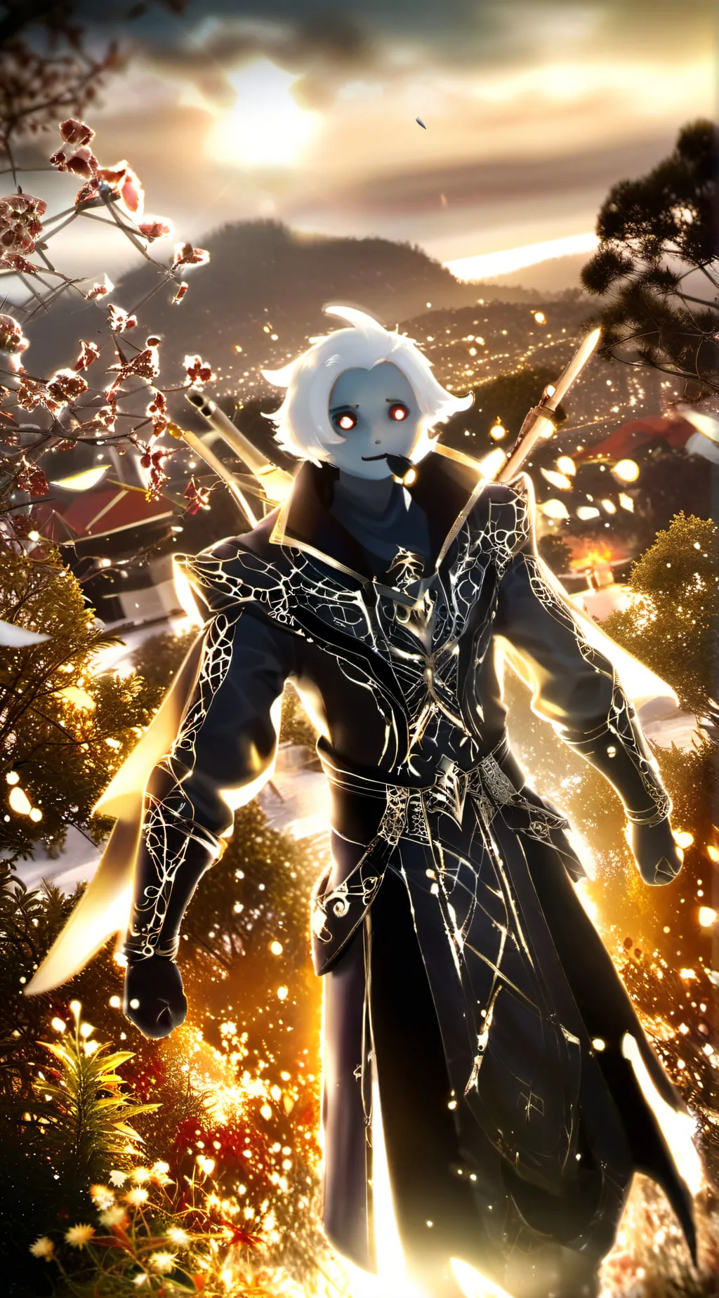 ai character: sky background