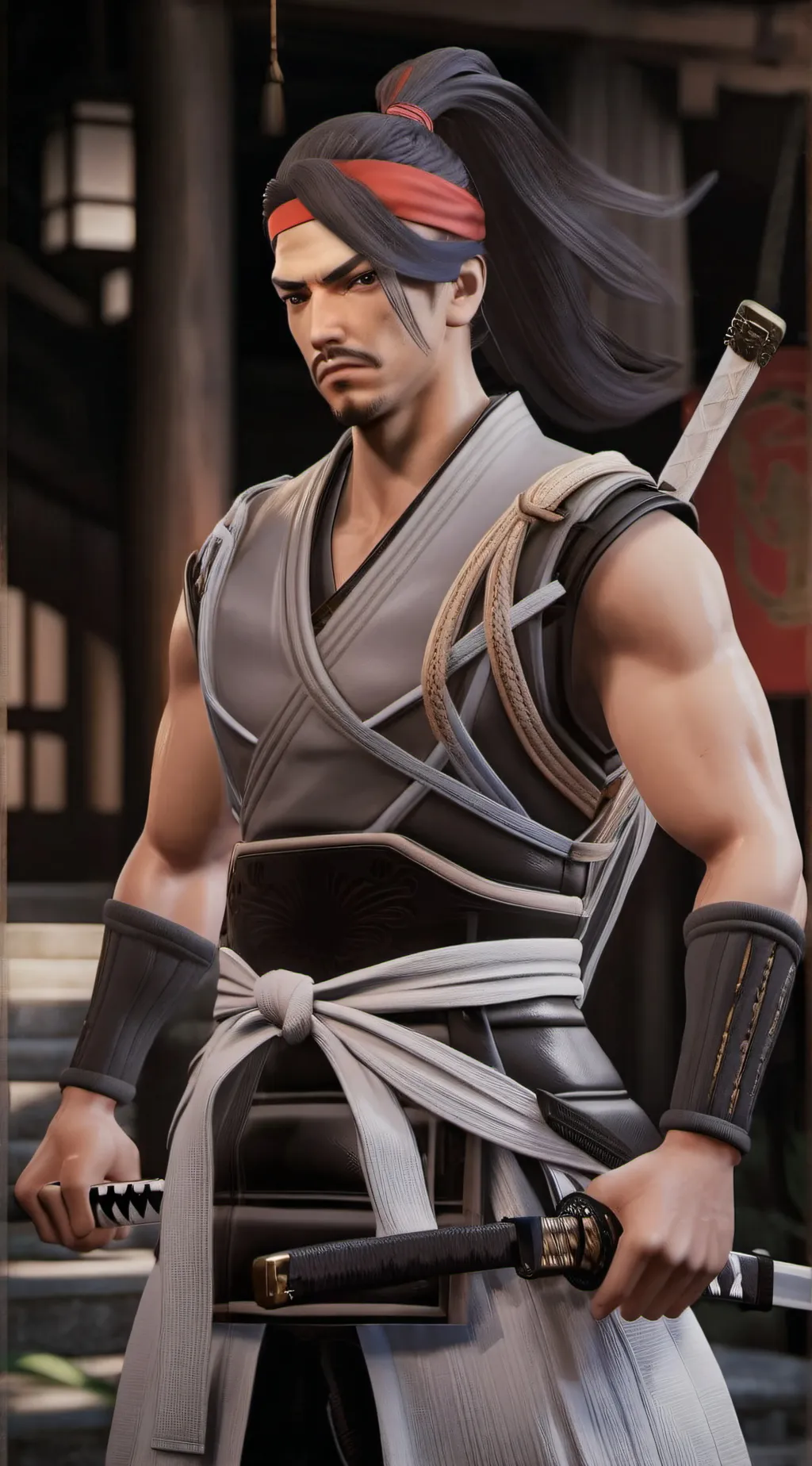 ai character: Hanzo Hattori background