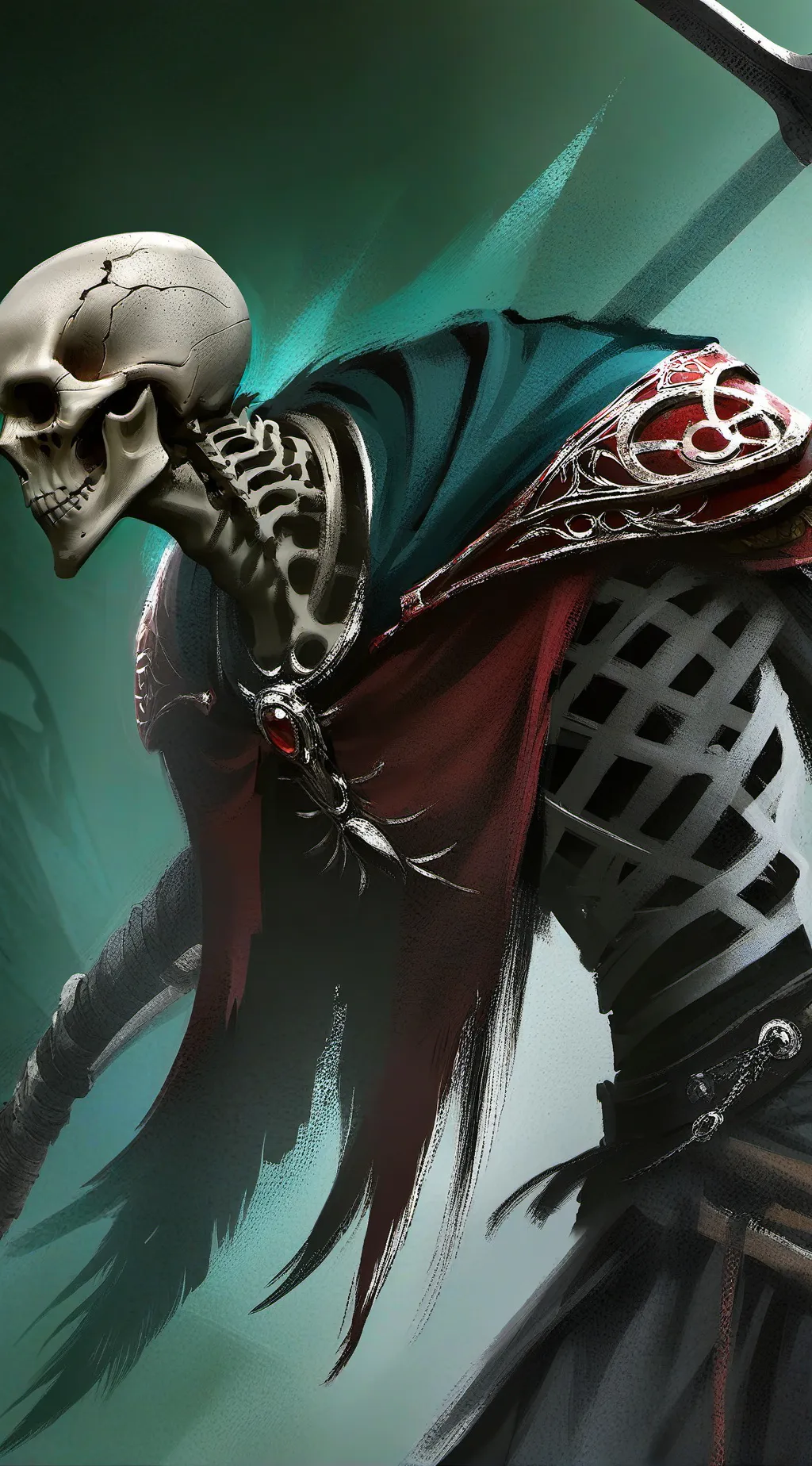 ai character: Skeleton background