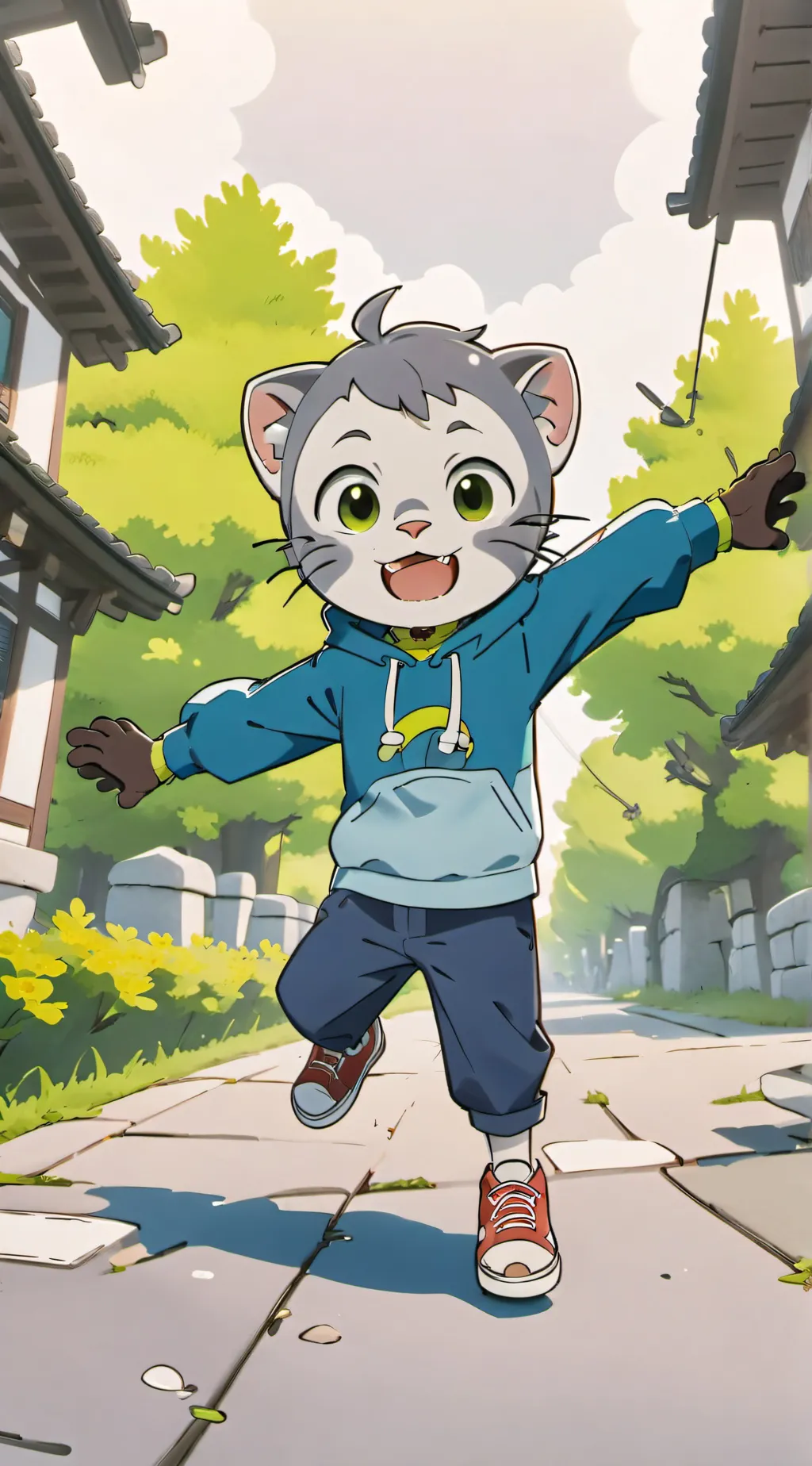 ai character: Outfit7 background