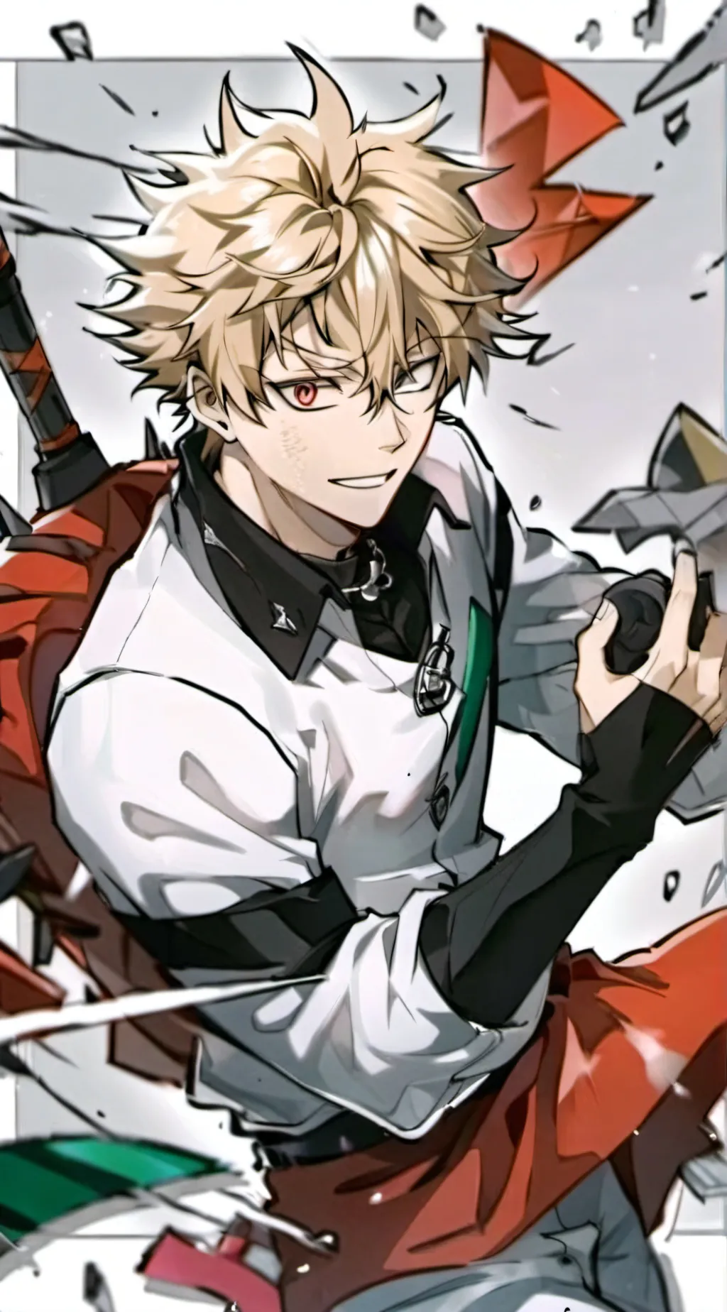 ai character: bakugo katsuki background