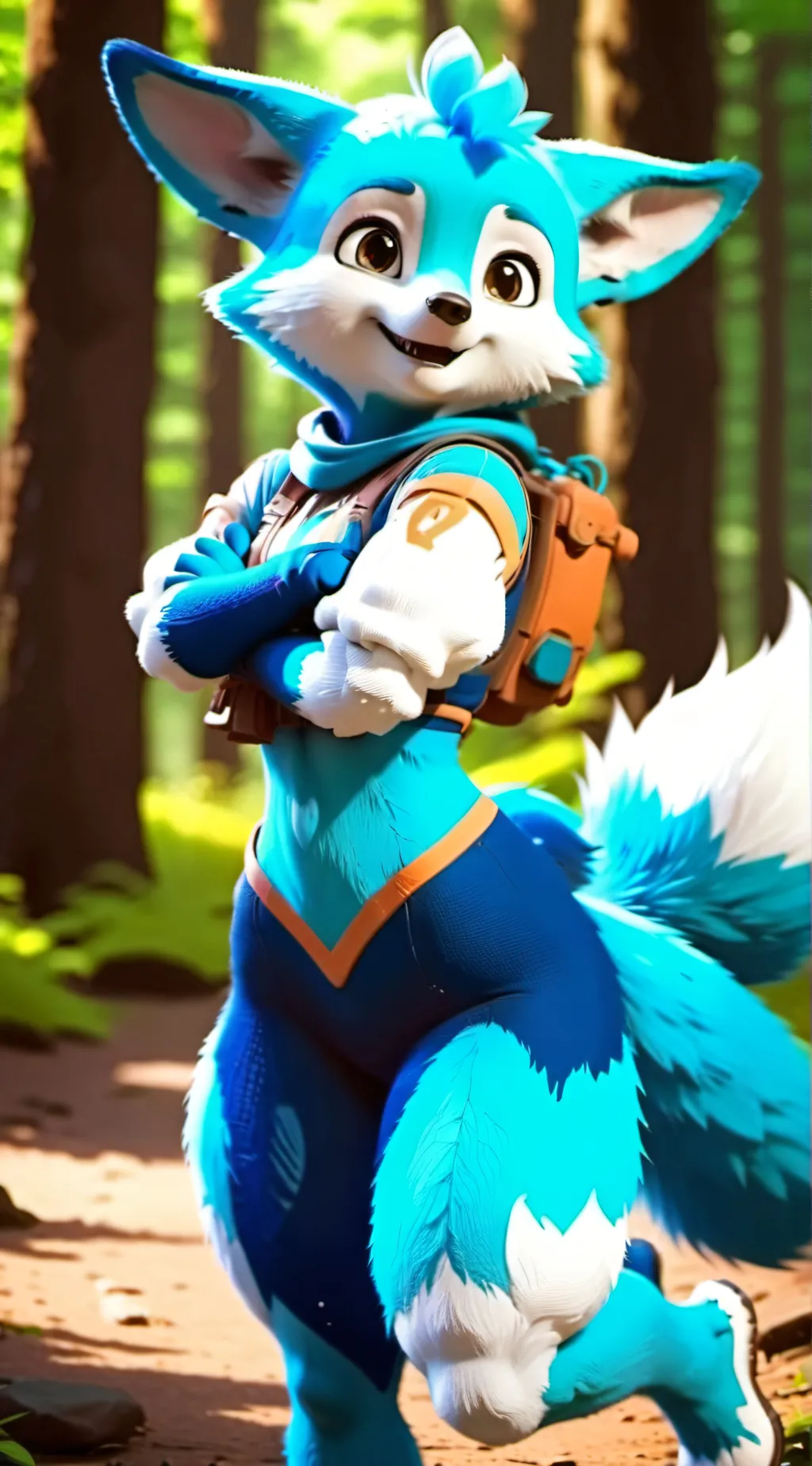 ai character: wolf background