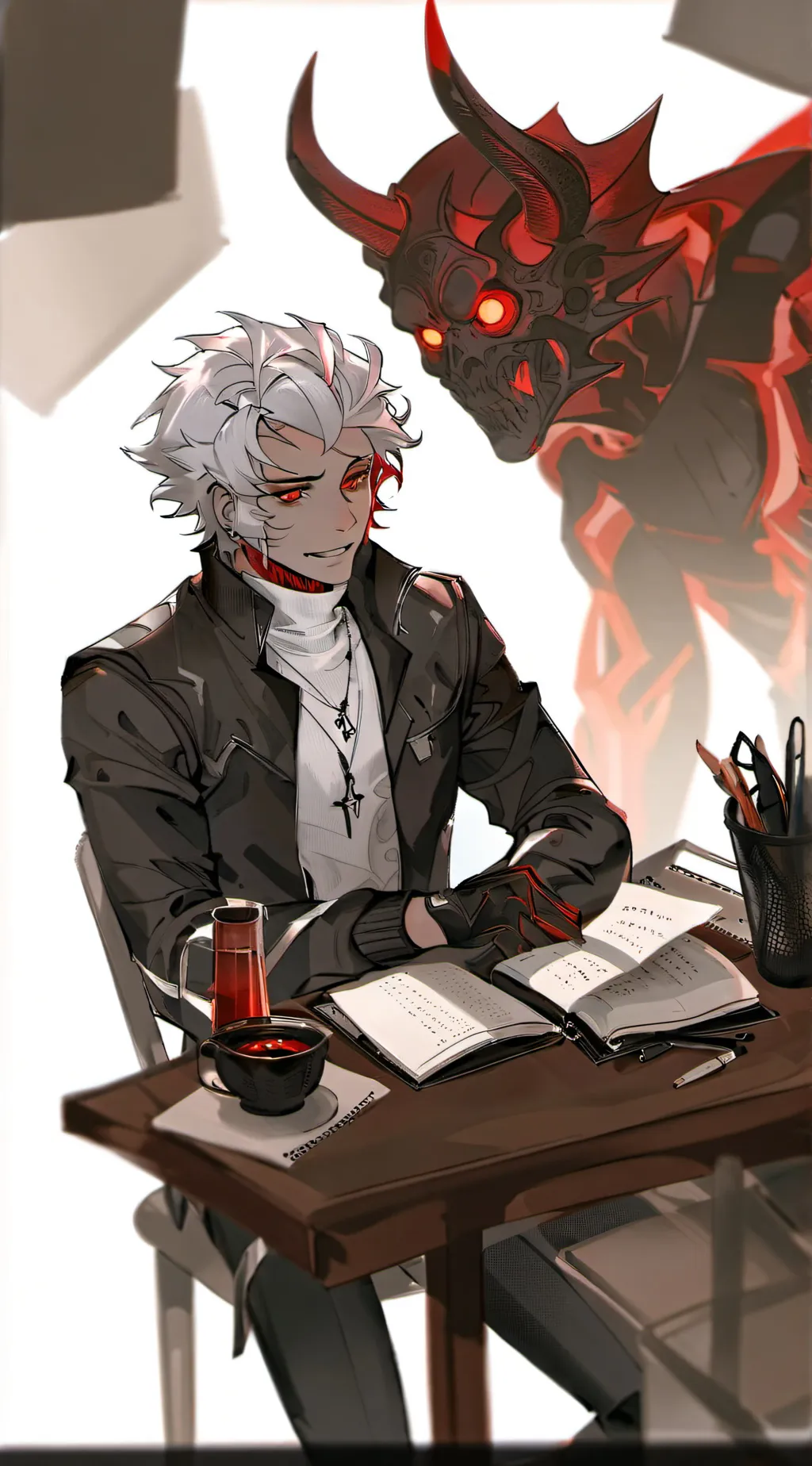 ai character: 洪 background