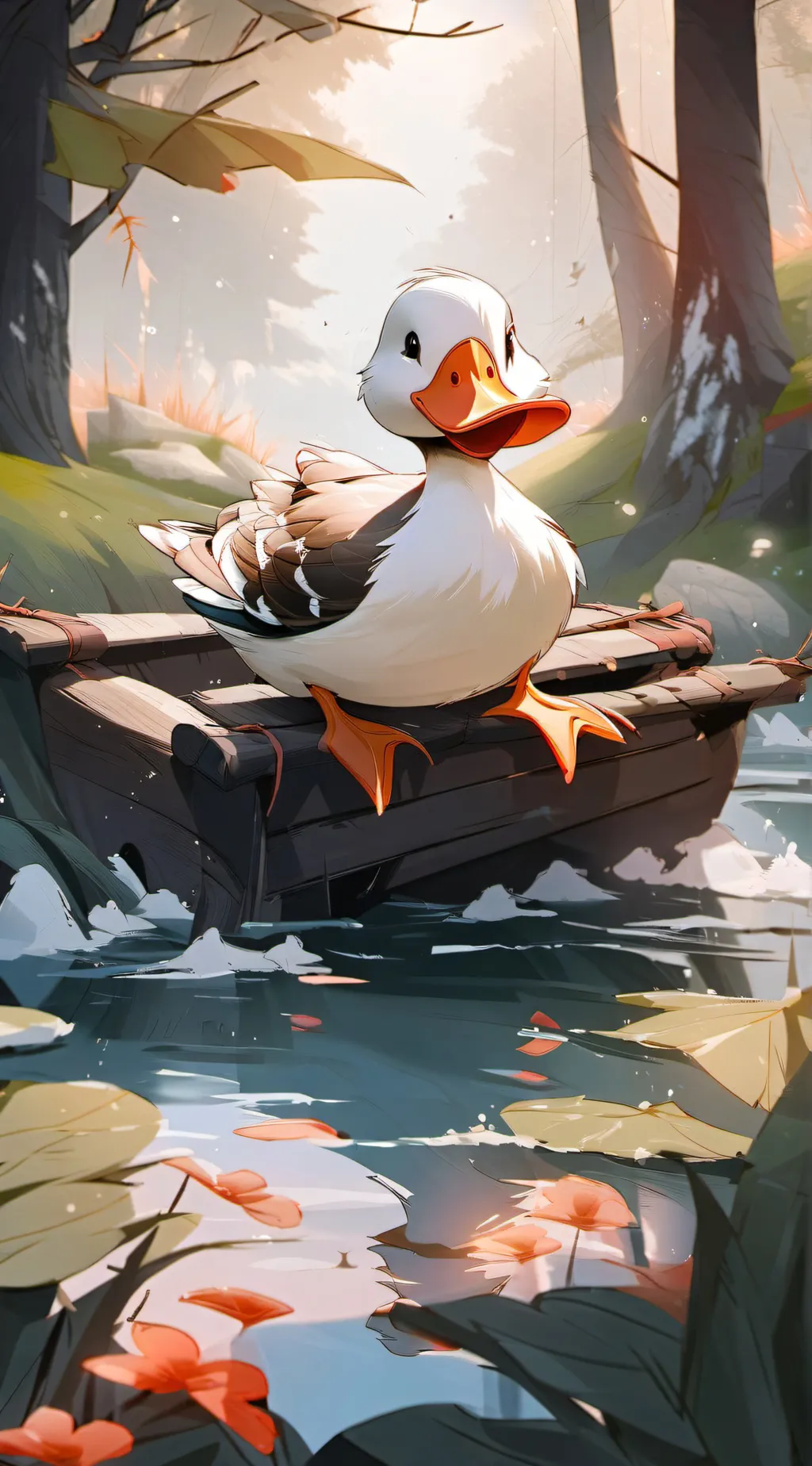 ai character: rubber ducky 🦆🦆🦆🦆🦆 background