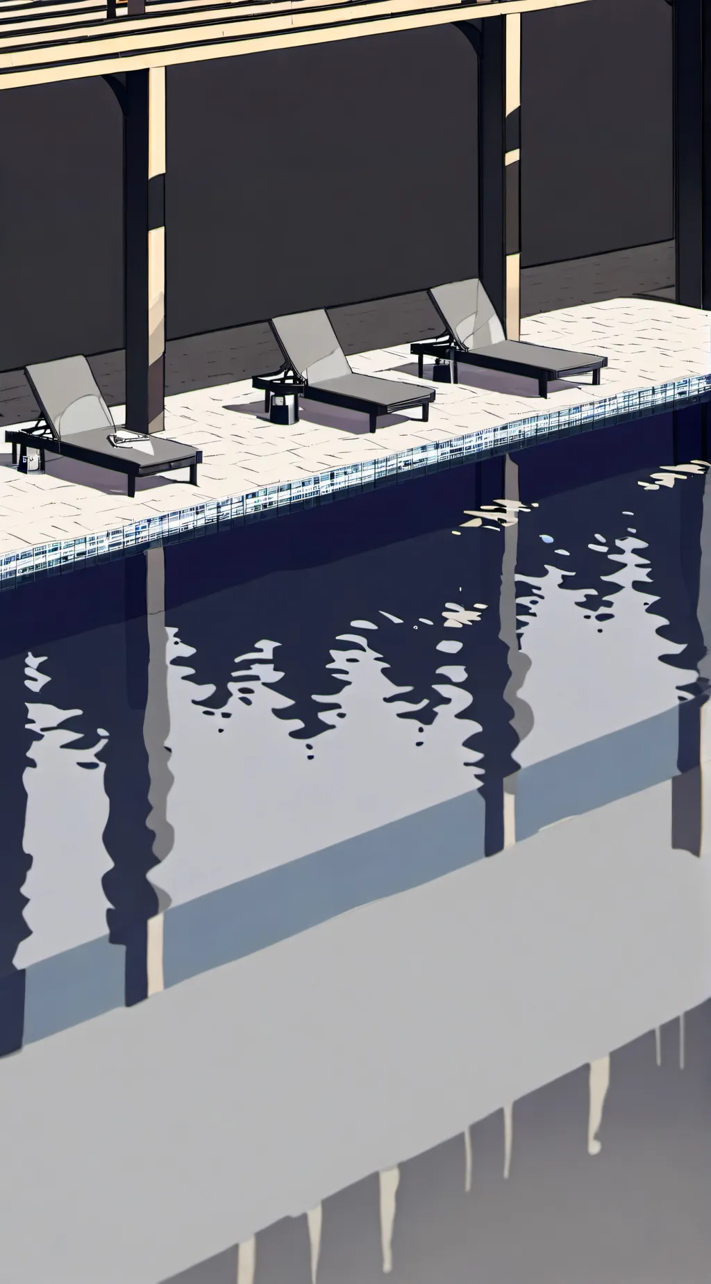 ai character: 🌊fpe pool★ background