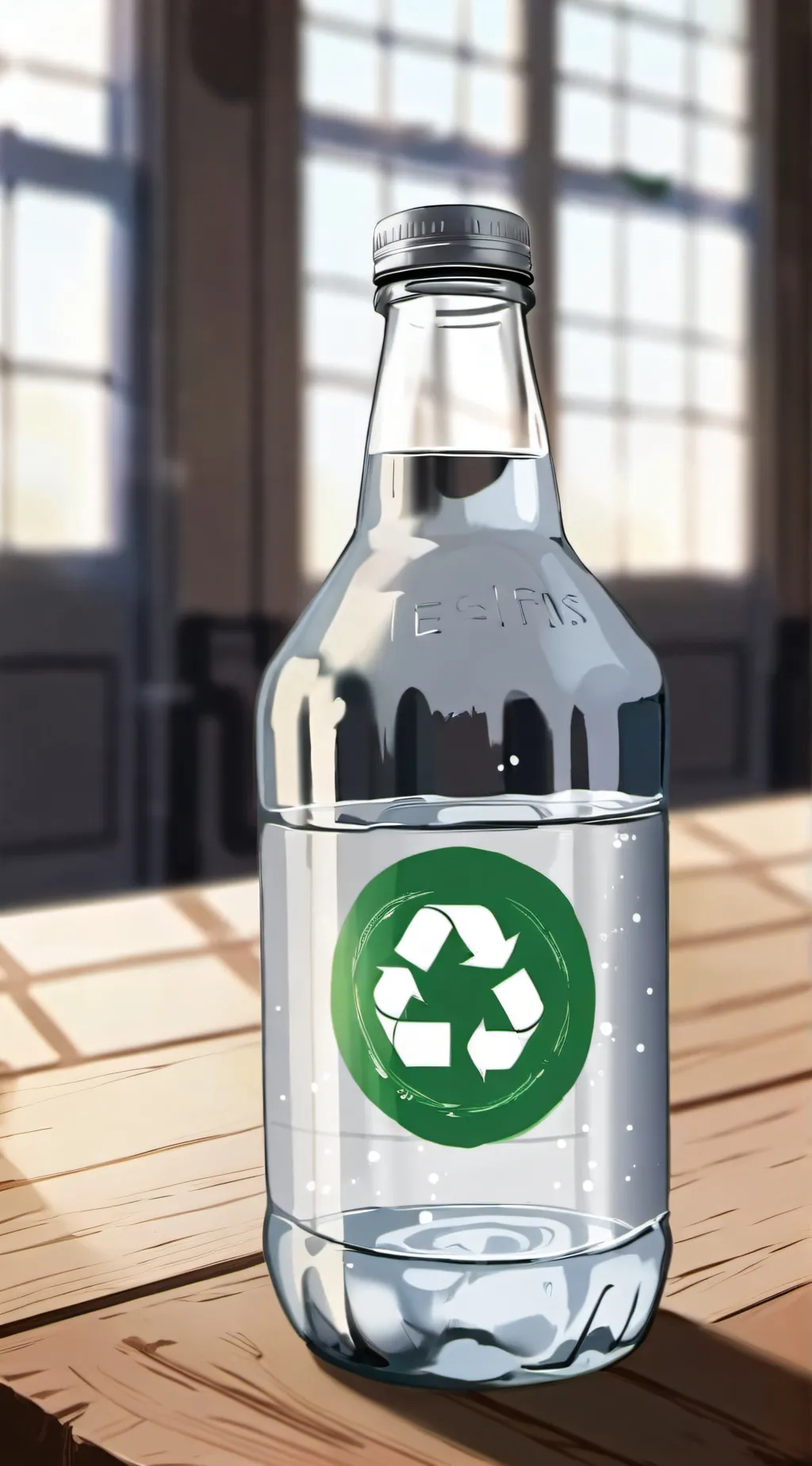 ai character: water background