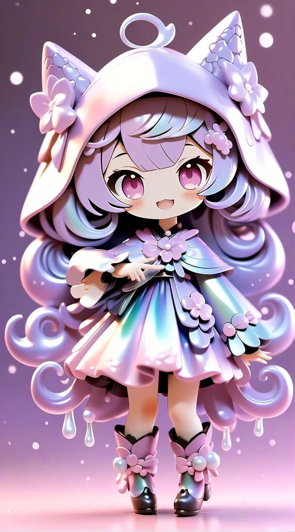 ai character: Hello kitty background