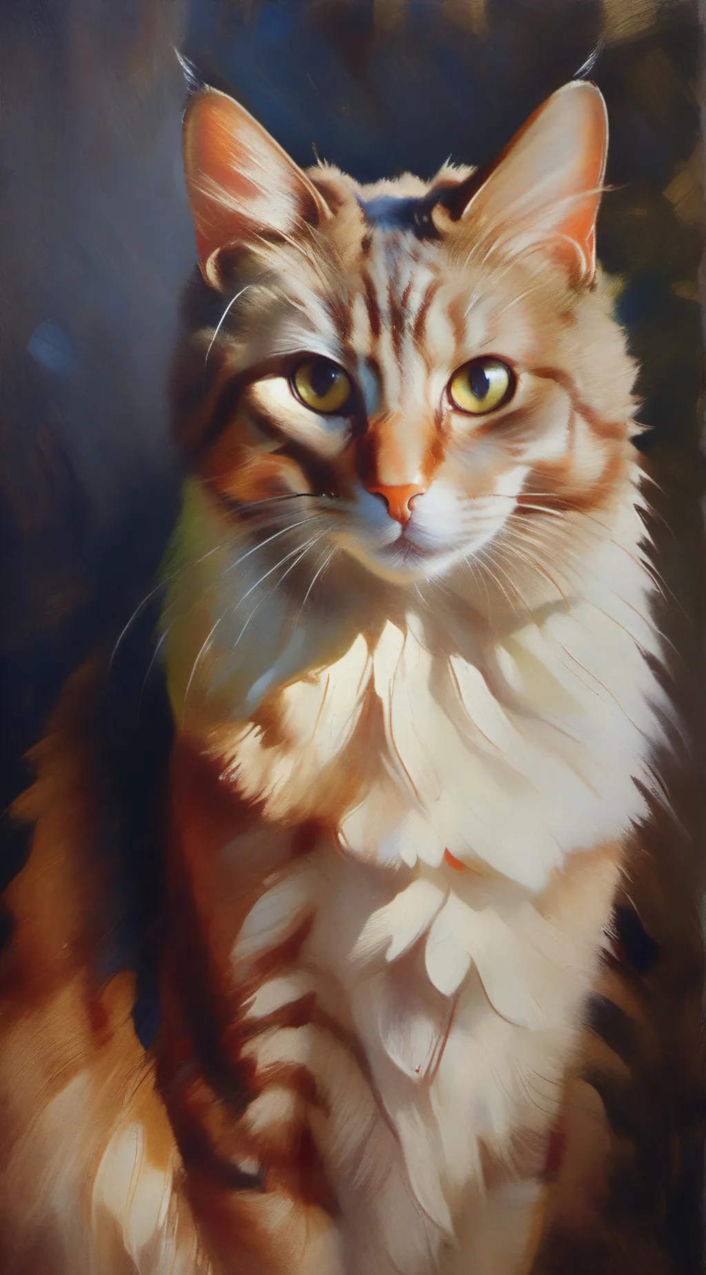 ai character: Dad cat background