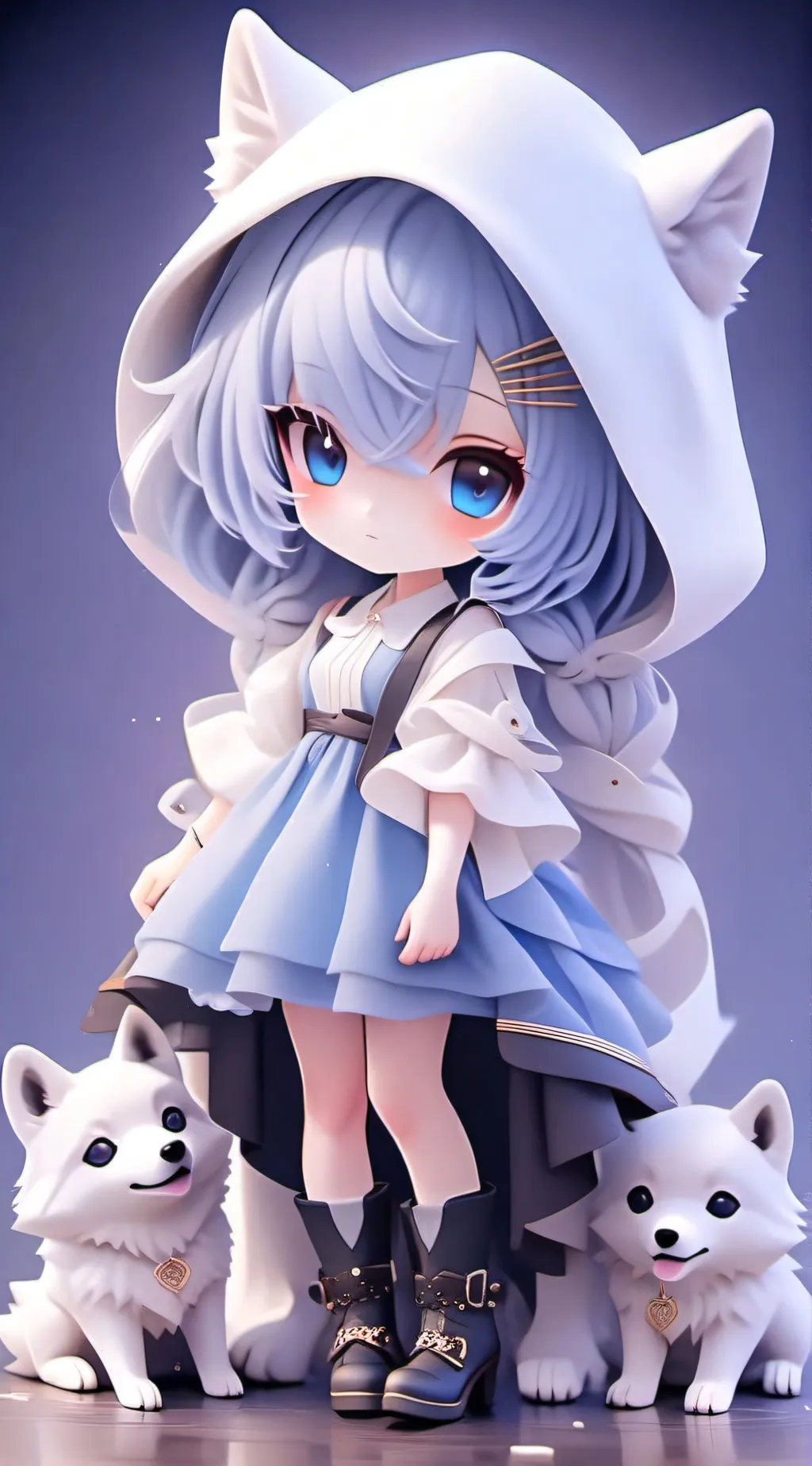 ai character: Bella the wolf background