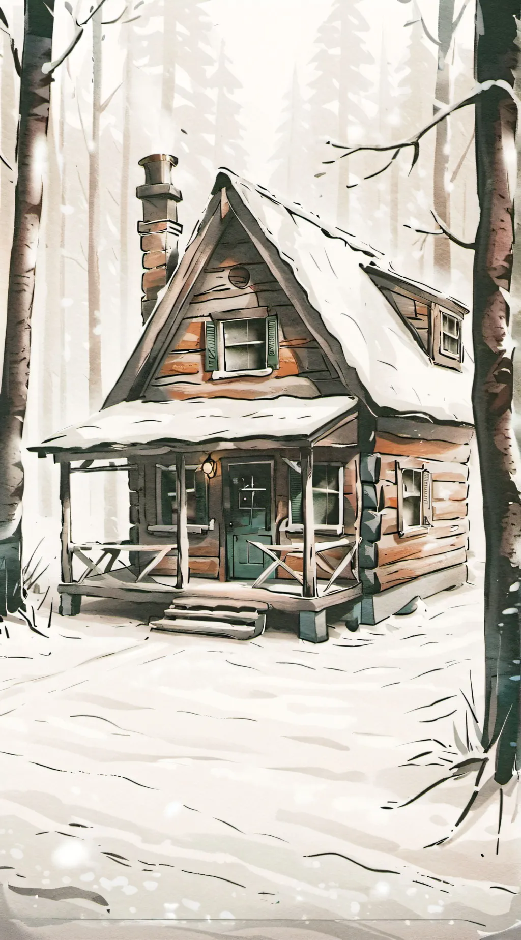 ai character: winter in GF background