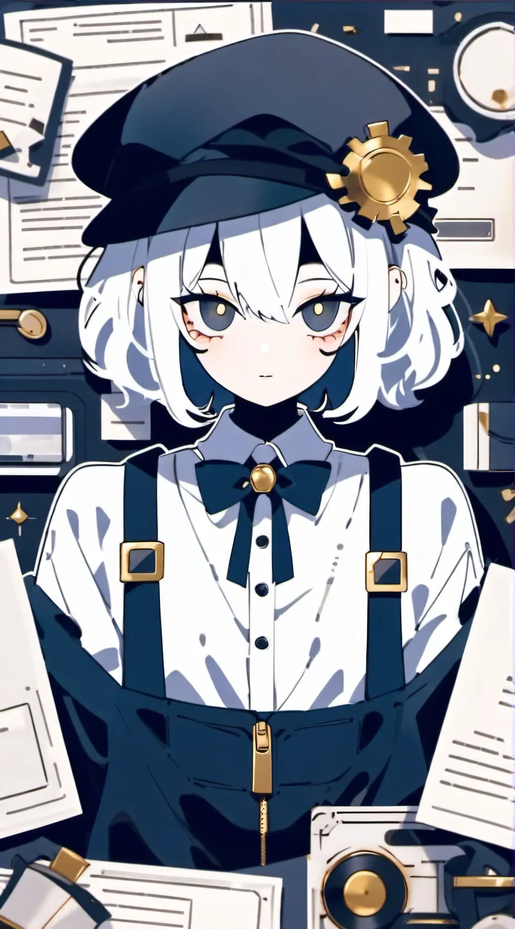 ai character: W Md background