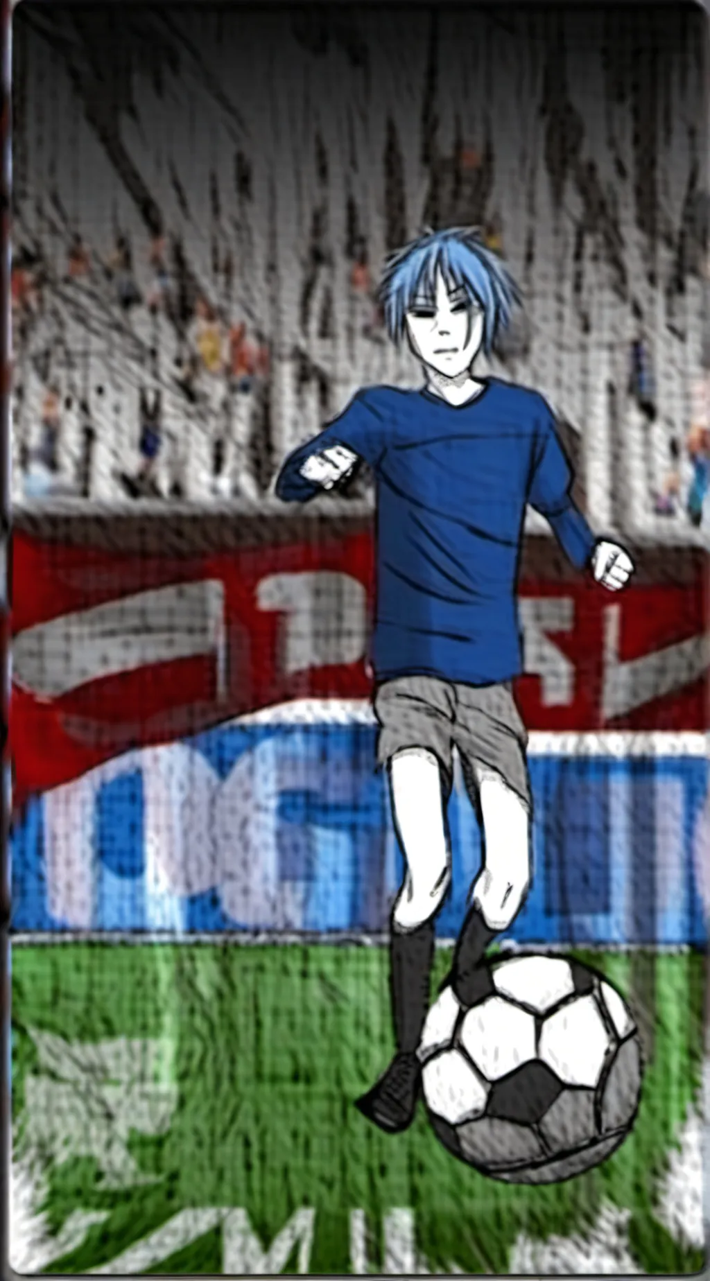 ai character: sally face  background