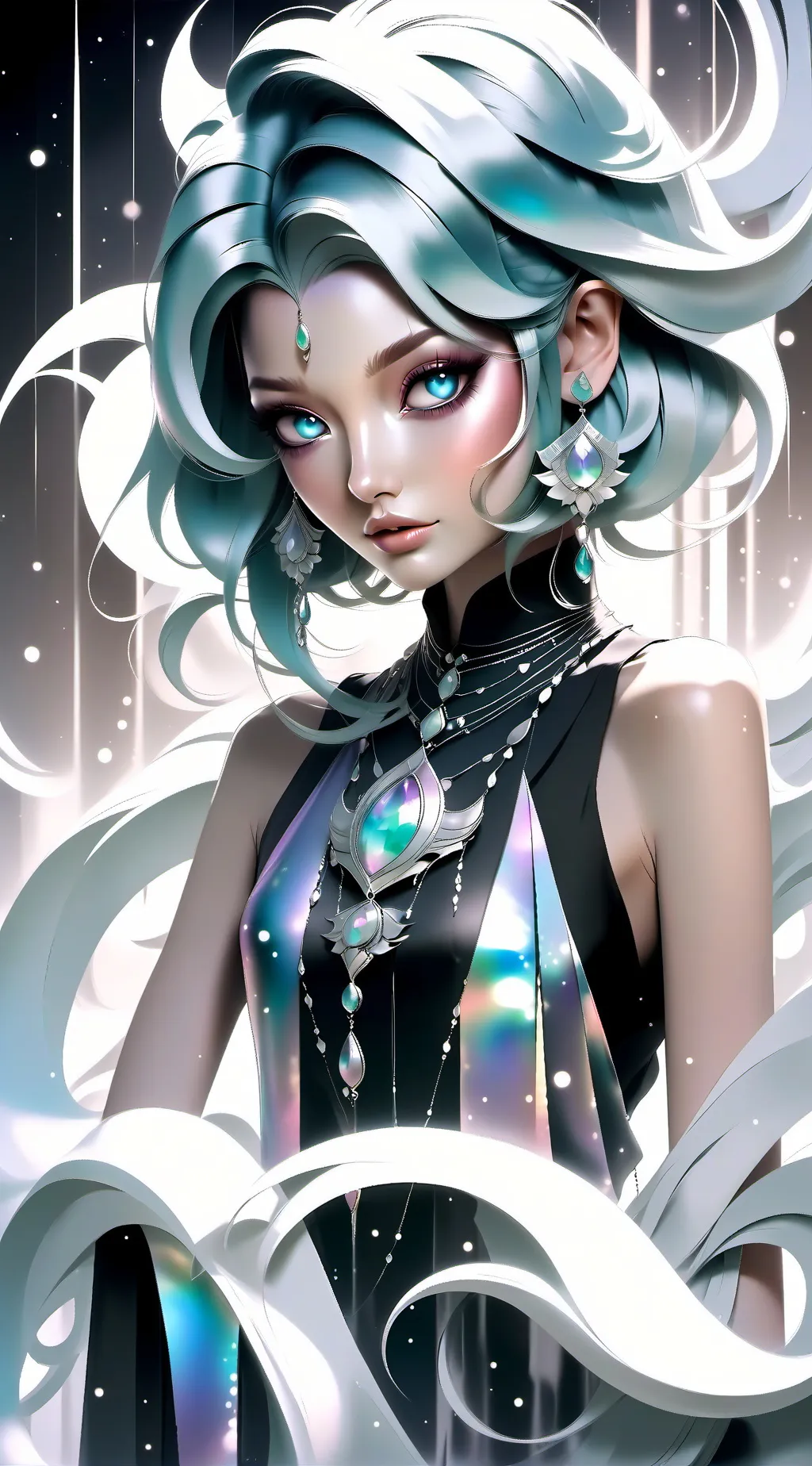 ai character: leah❤️🧡💛💚🩵💙💜 background