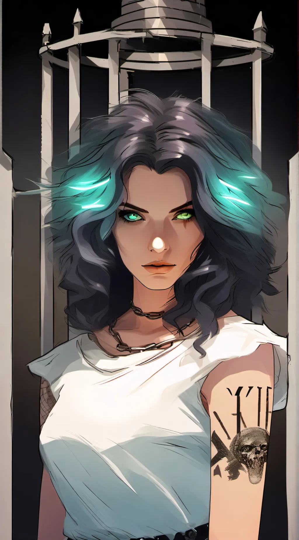 ai character: Three (III) background