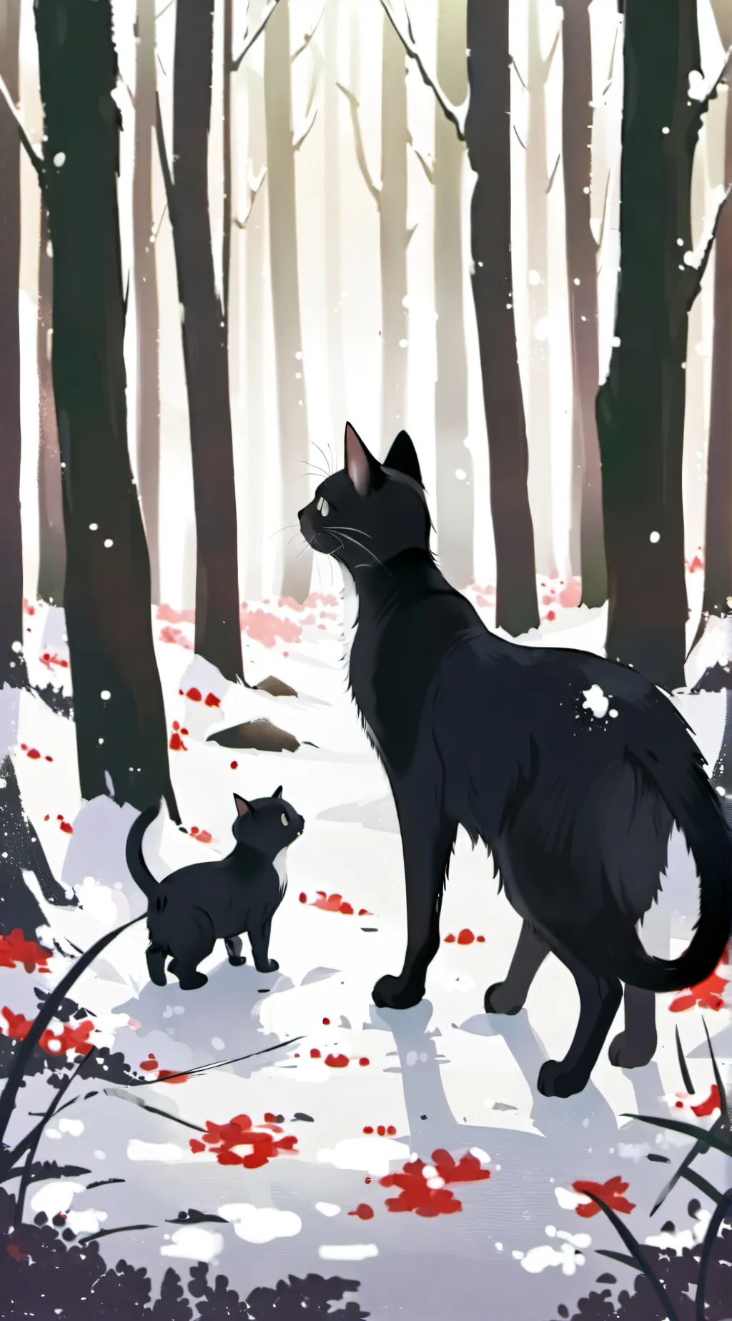 ai character: the night cat background