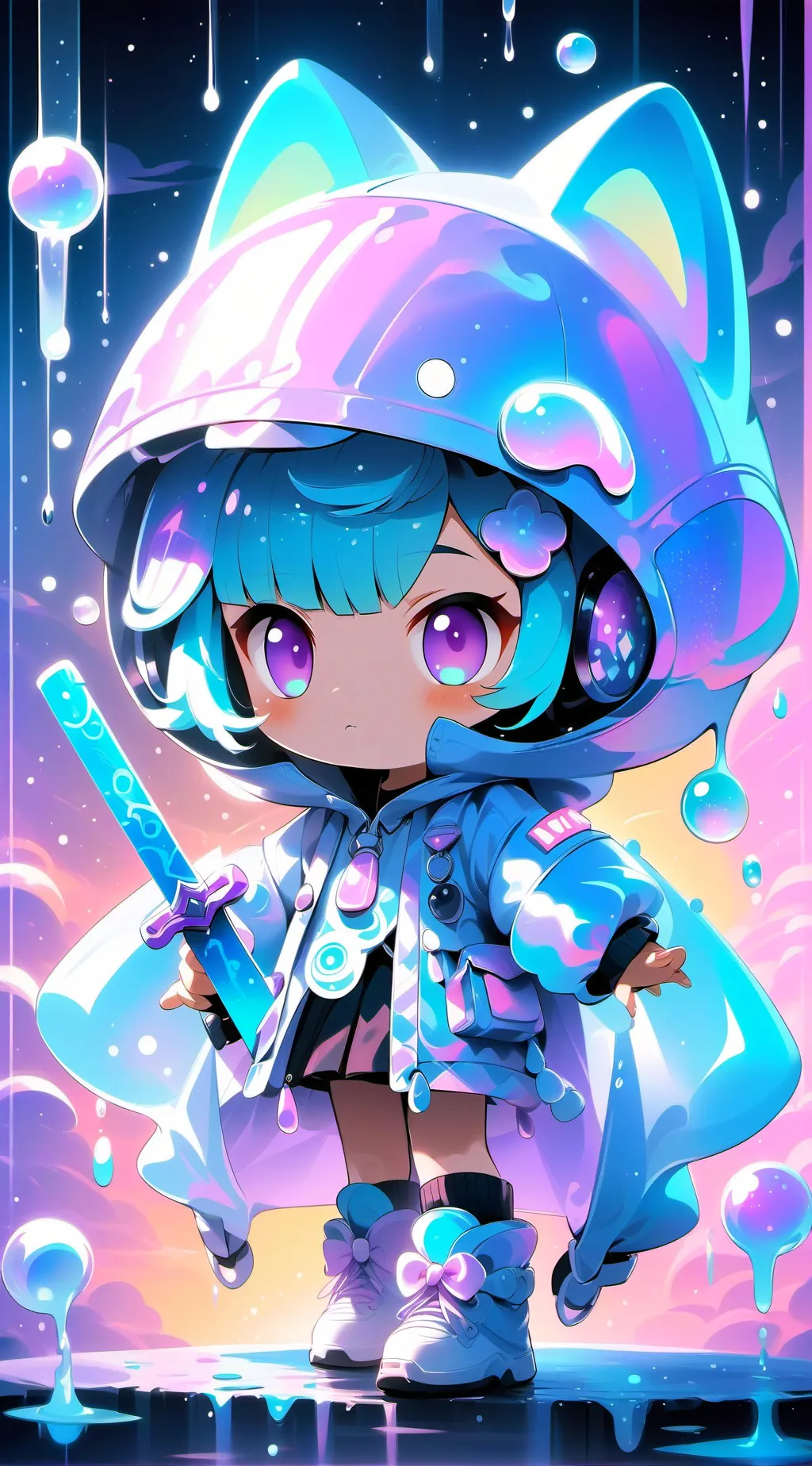ai character: luna background