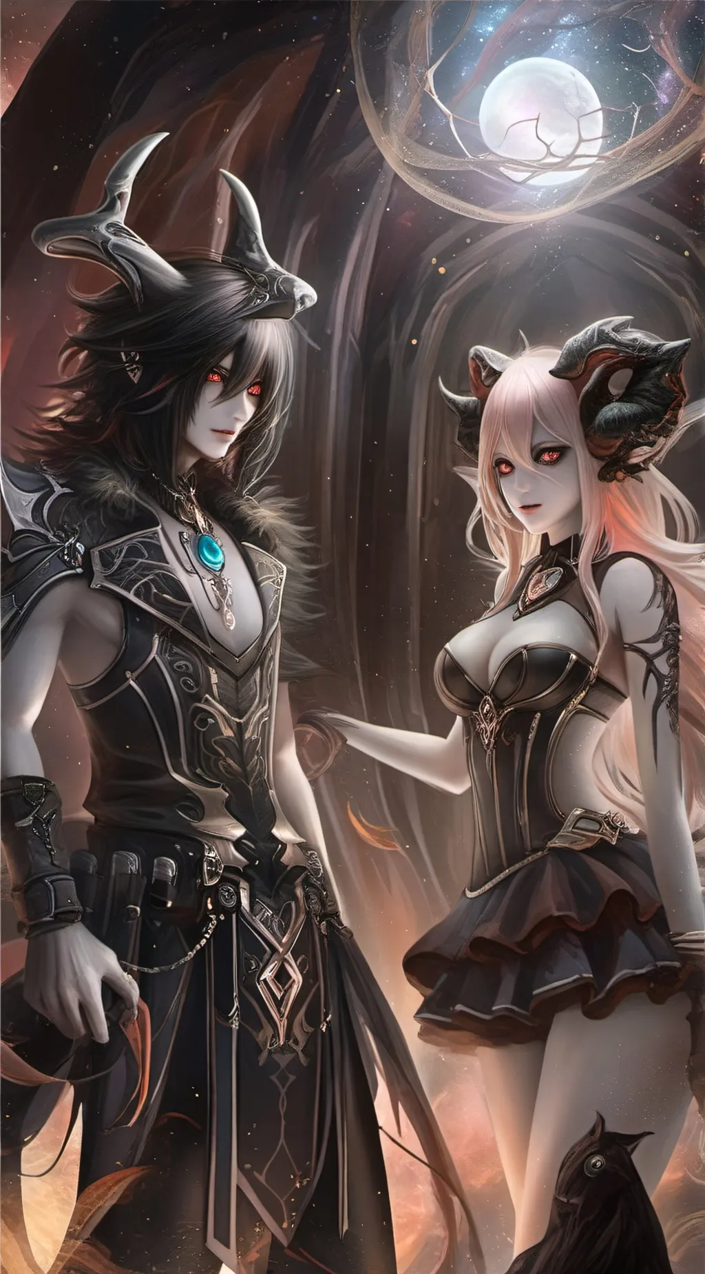 ai character: Raven + Ezra background