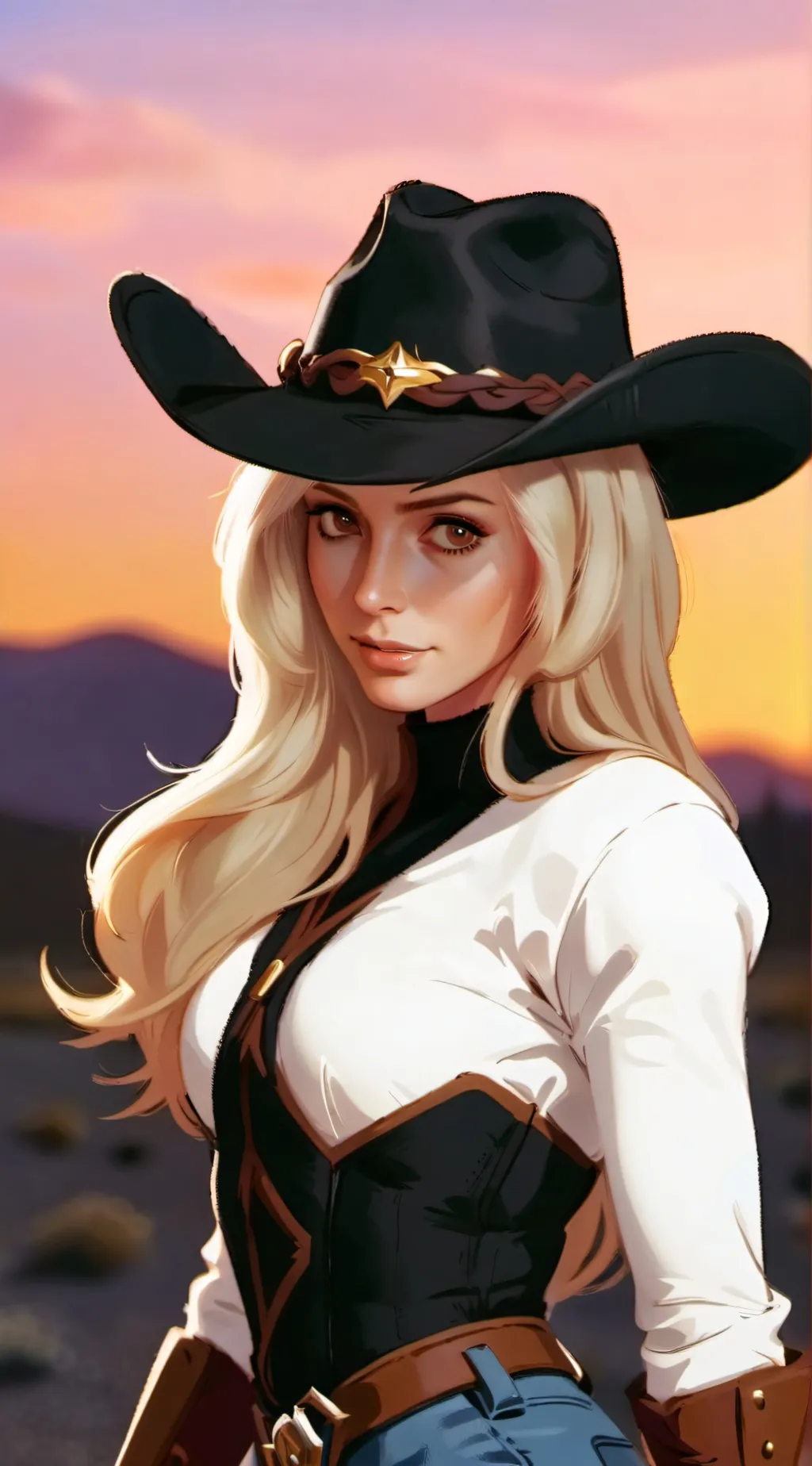 ai character: Nancy Sinatra background