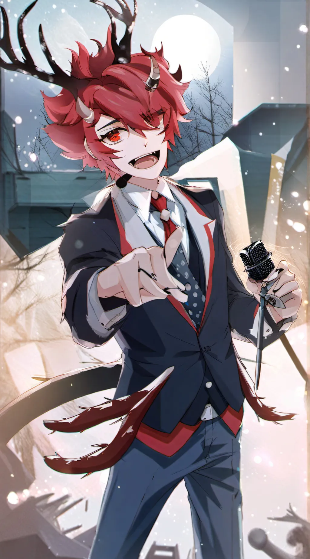 ai character: HH prank (Alastor) background