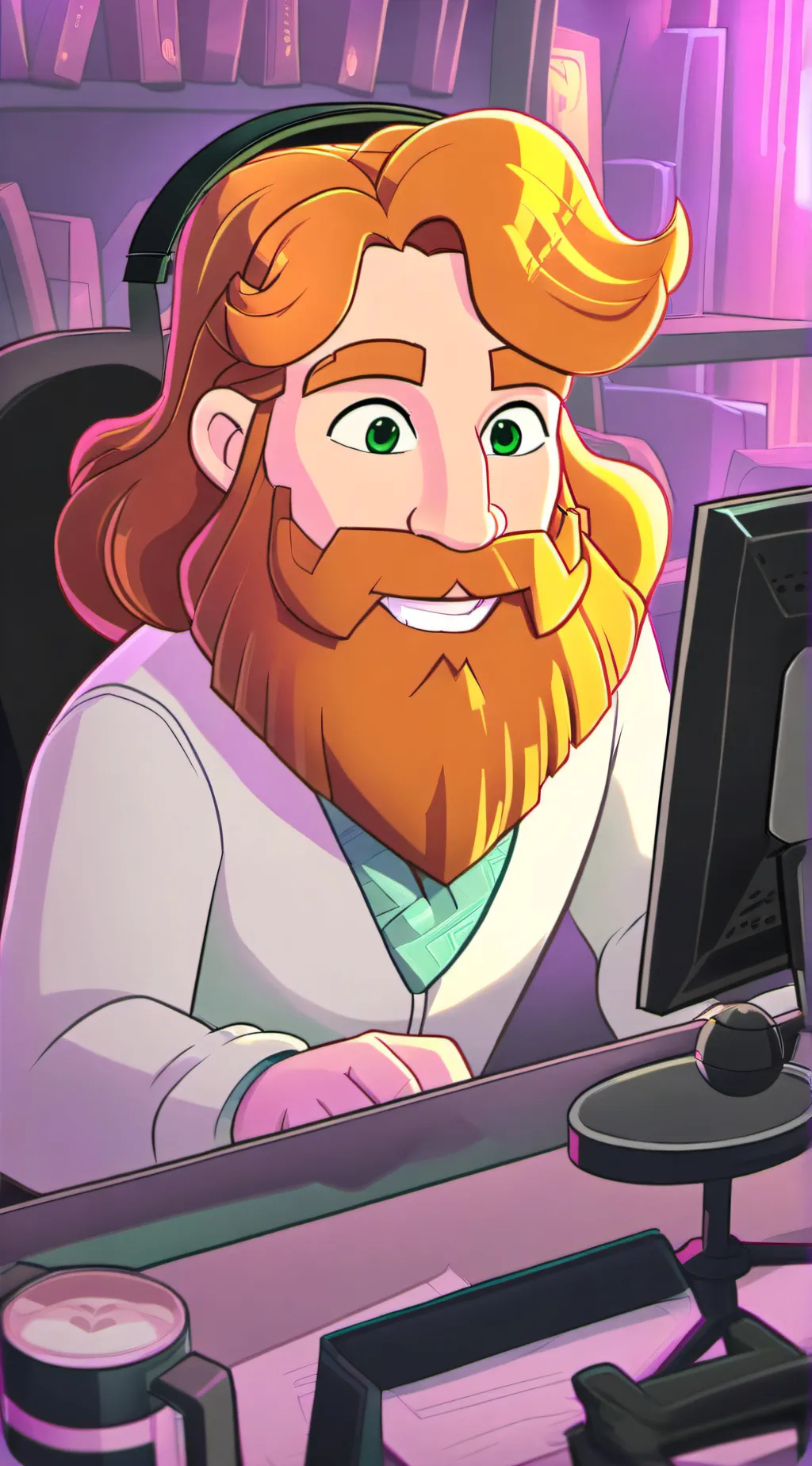 ai character: Caseoh background