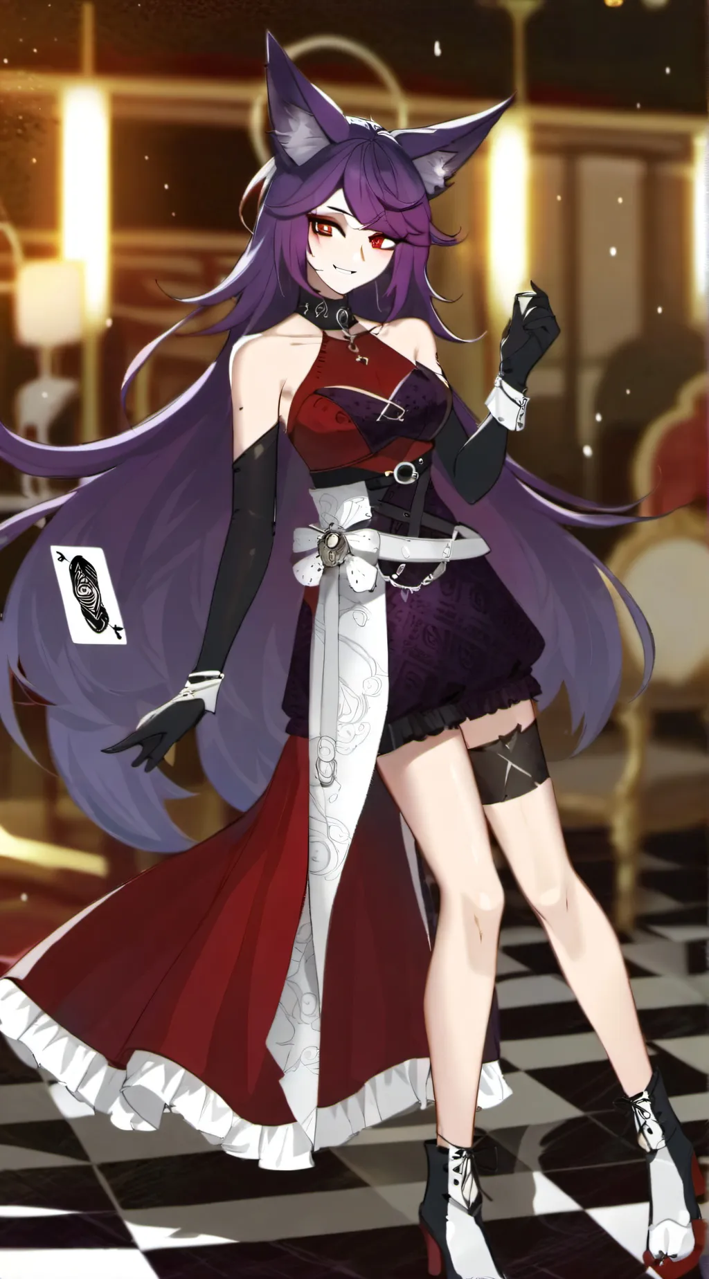 ai character: VioletMoon background